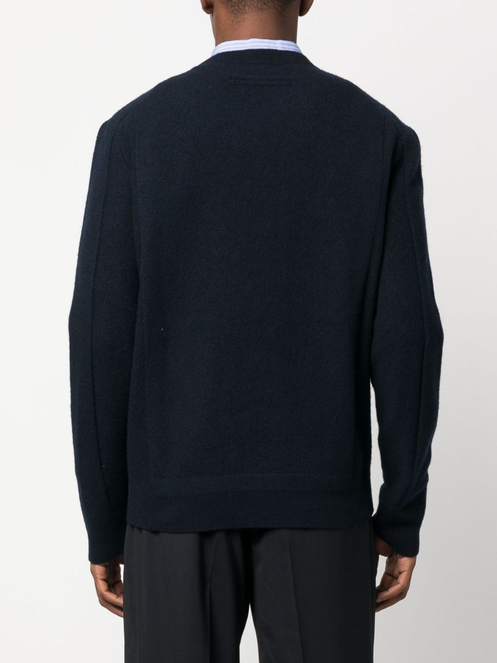 crew-neck wool-cashmere blend jumper - 7