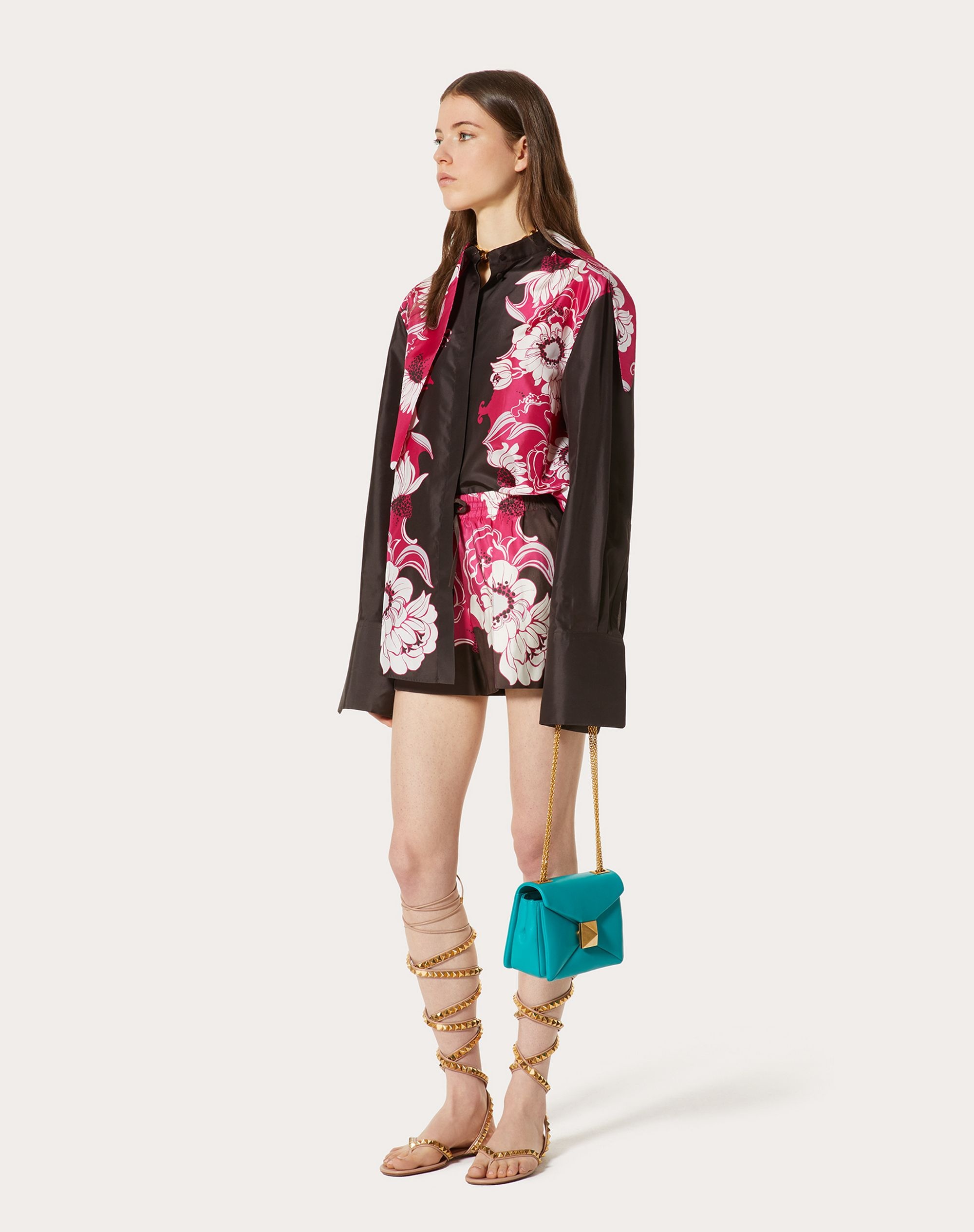 FAILLE SHORTS WITH STREET FLOWERS DAISYLAND PRINT - 2