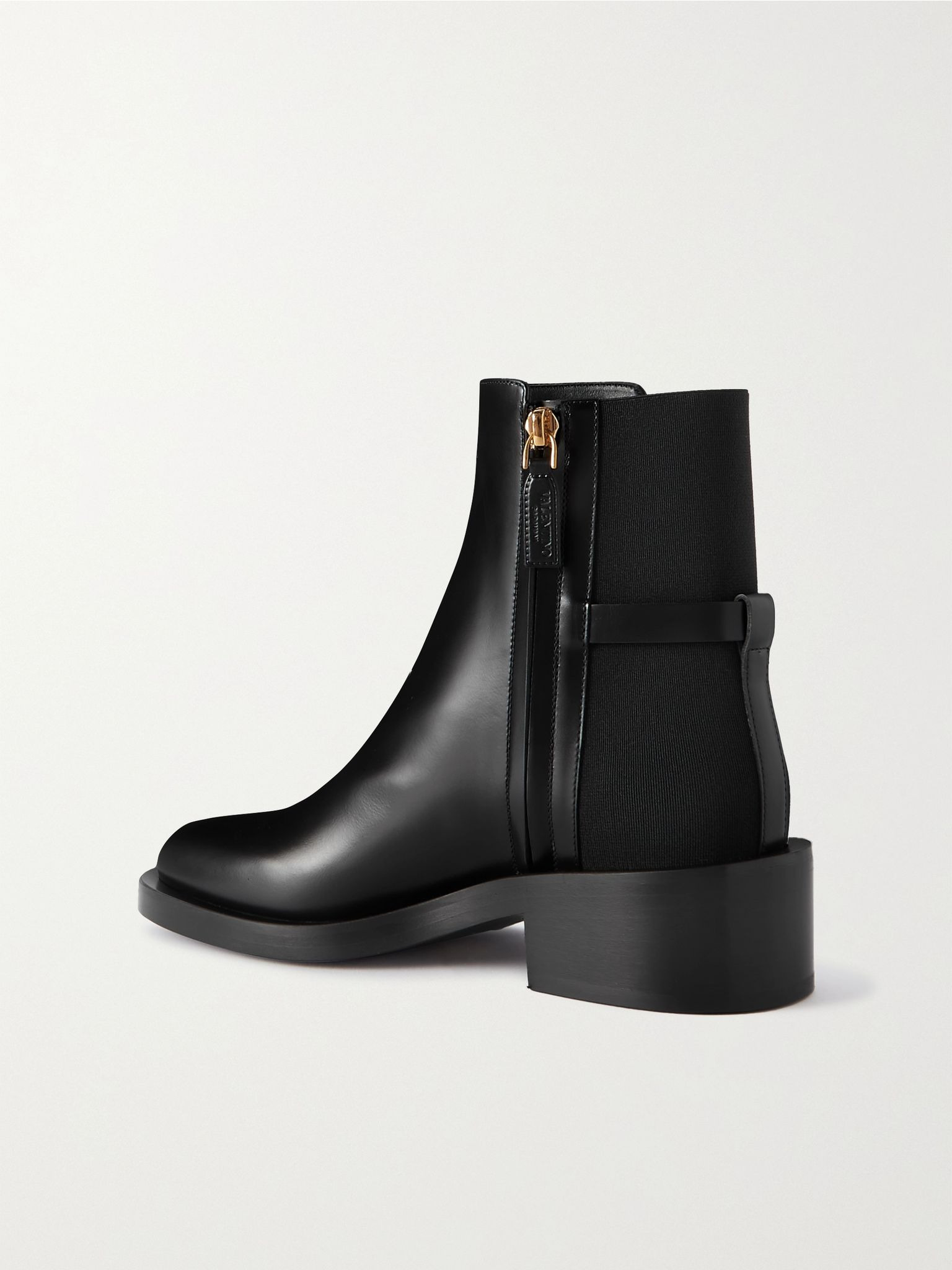 VLOGO embellished leather Chelsea boots Black - 3