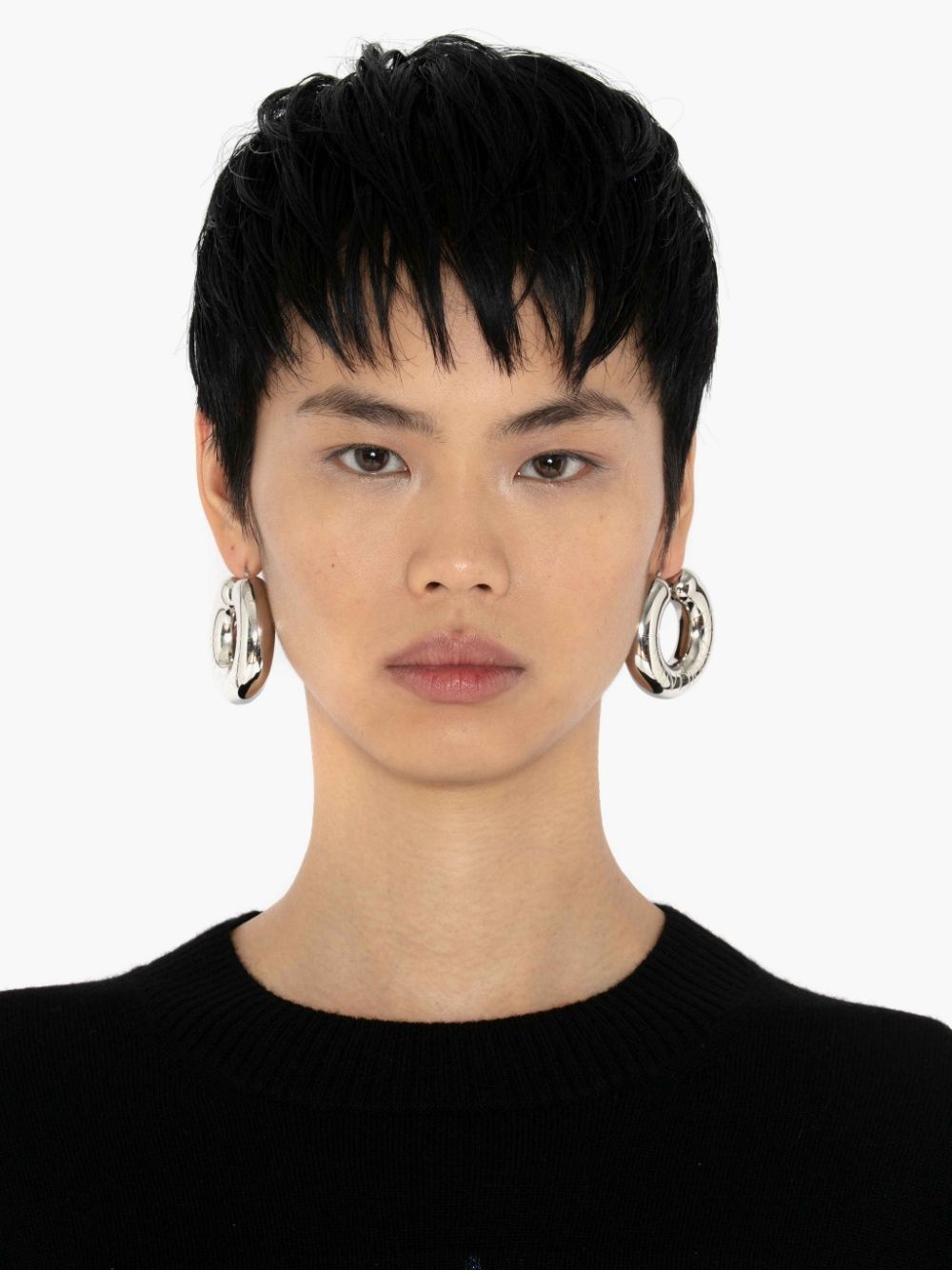 BUMPER-TUBE HOOP EARRINGS - 2