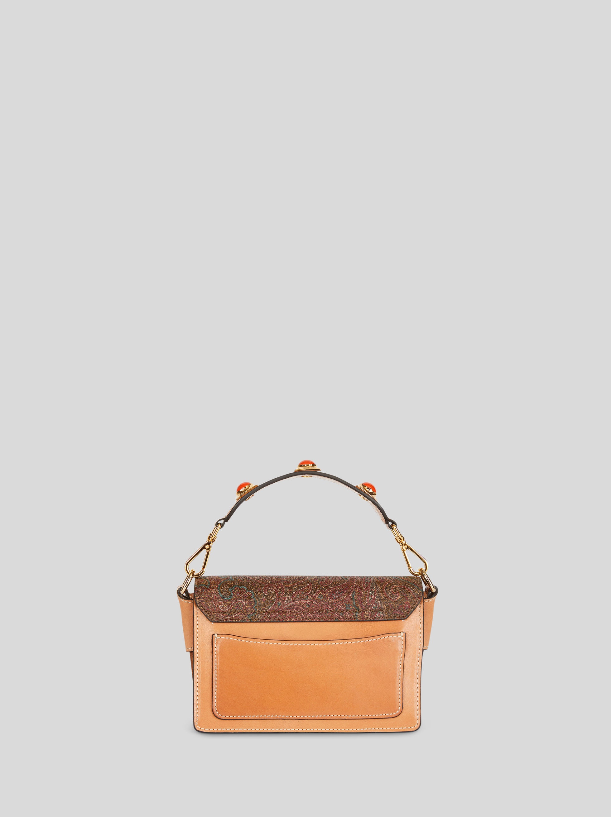 CROWN ME PAISLEY AND CORAL STONE SHOULDER BAG - 3