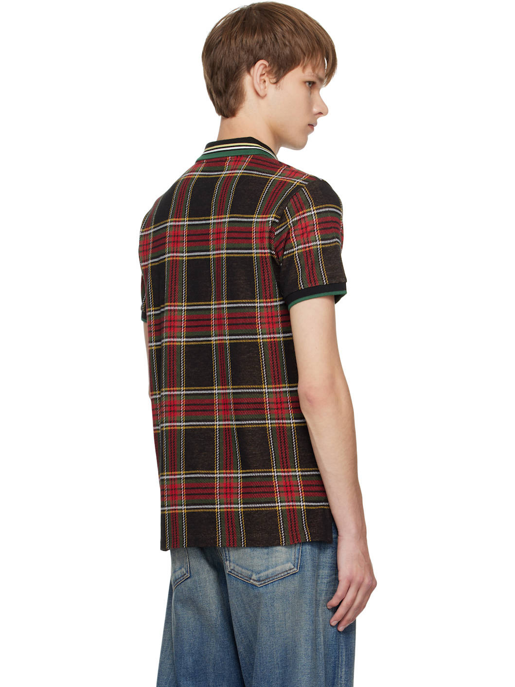 Red & Green Classic Polo - 3