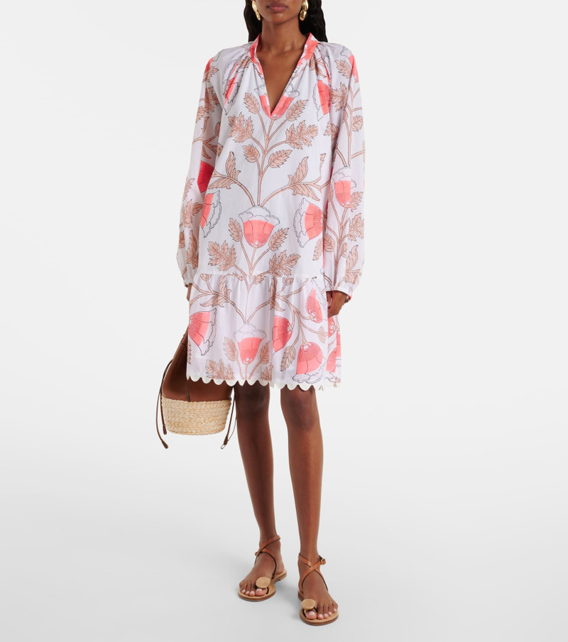 juliet dunn Printed scalloped cotton minidress outlook