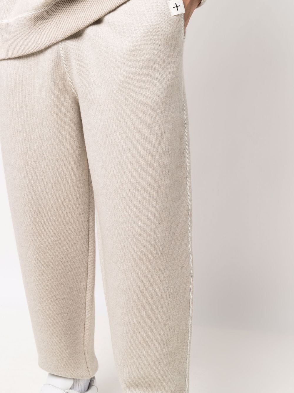 drawstring cashmere joggers - 5