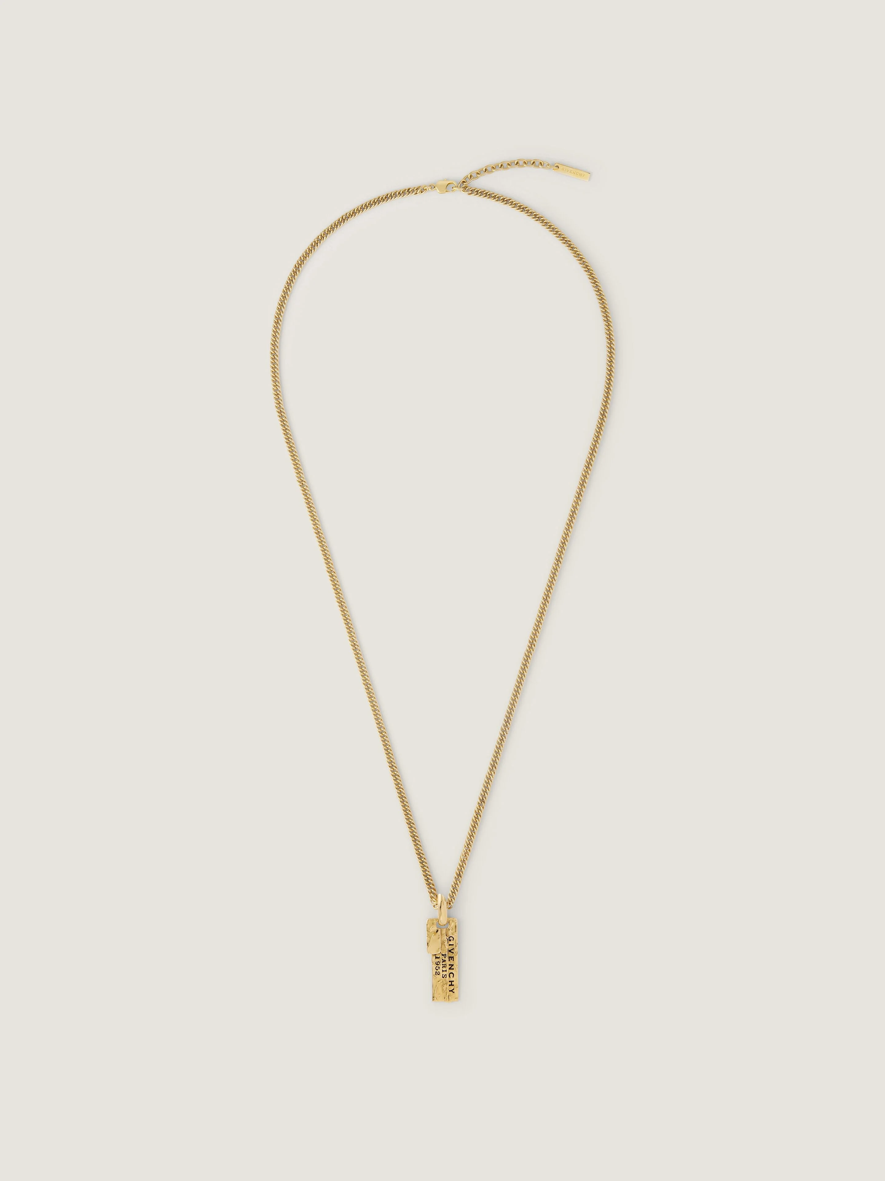 GIVENCHY TAPE NECKLACE IN METAL AND ENAMEL - 1