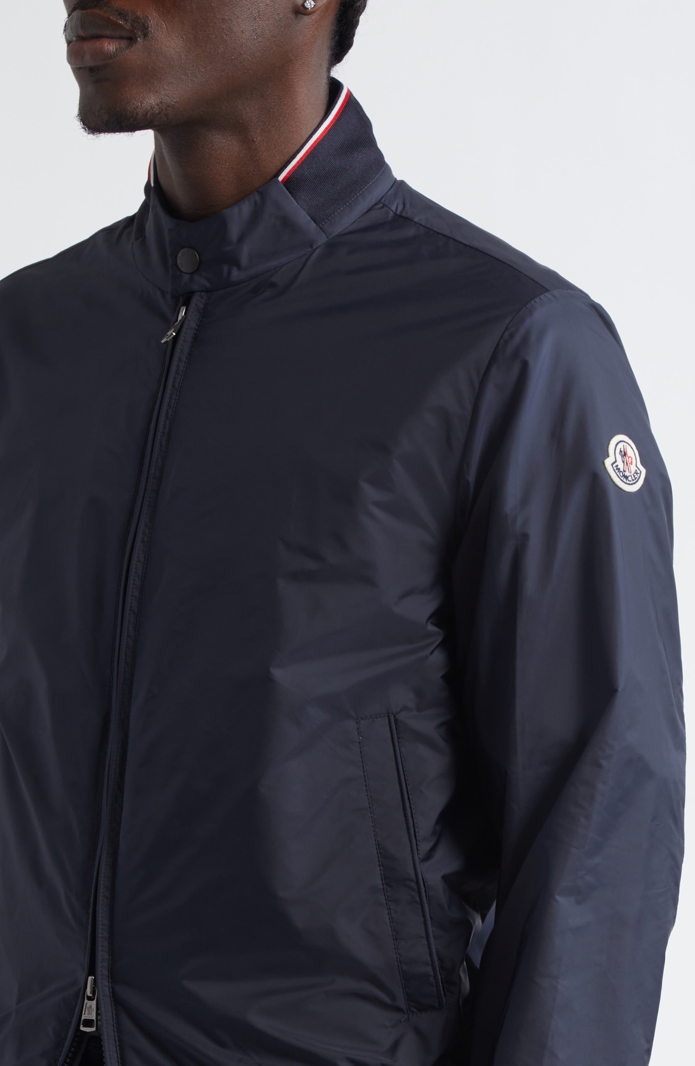 Moncler Reppe Rain Jacket in Greyish Navy at Nordstrom - 4