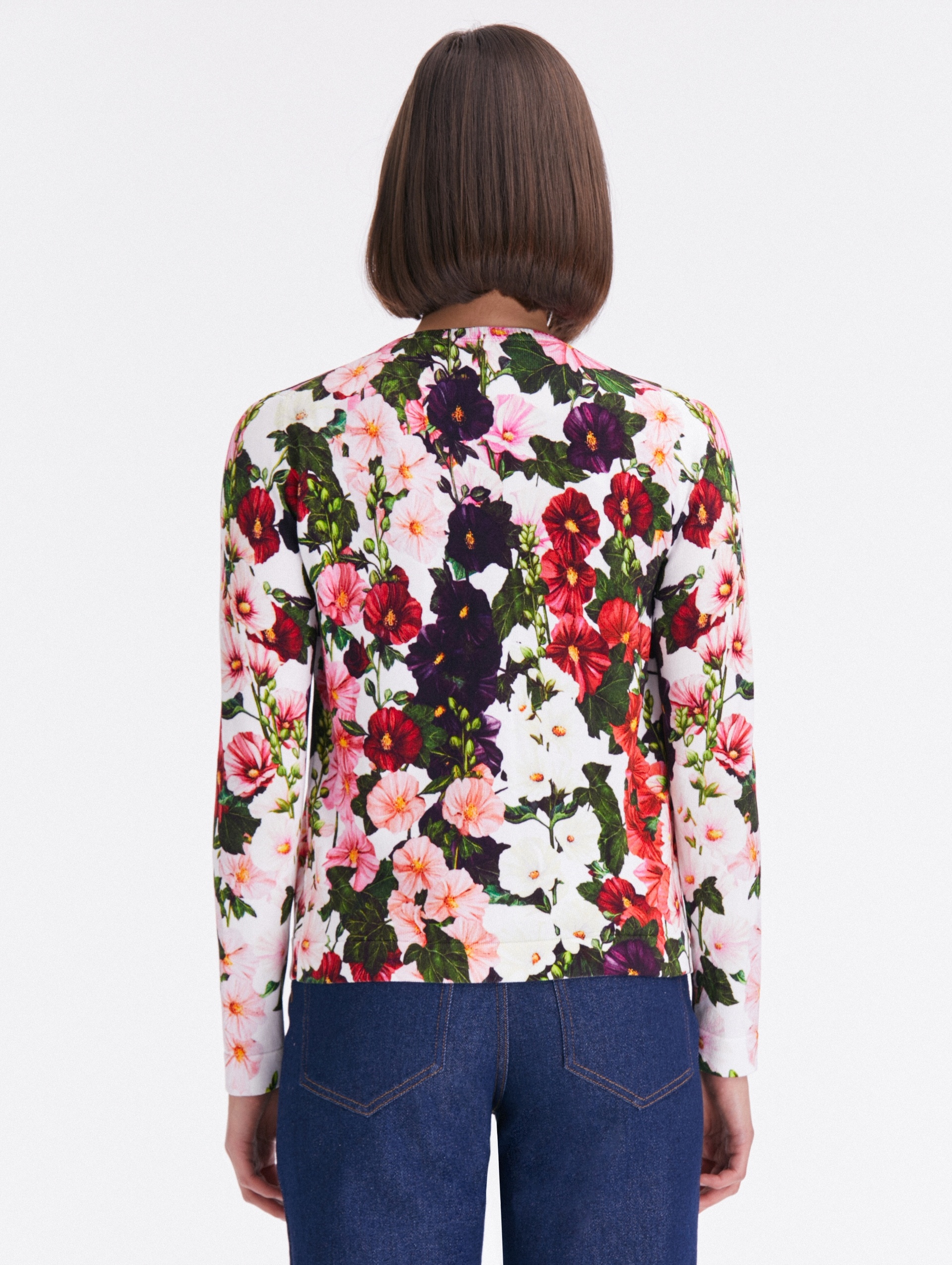 HOLLYHOCKS PRINTED CARDIGAN - 3