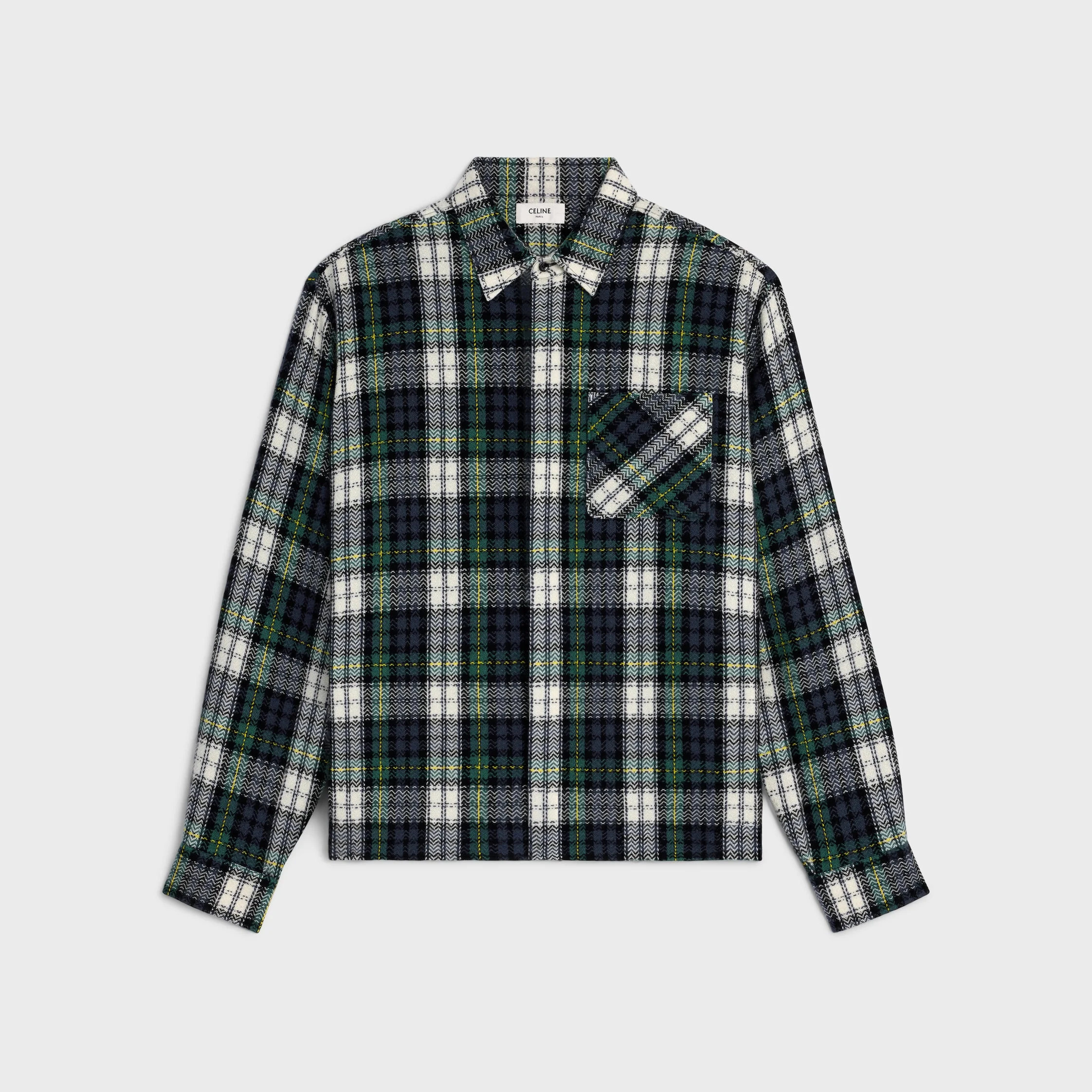 overshirt IN tartan cashmere - 1