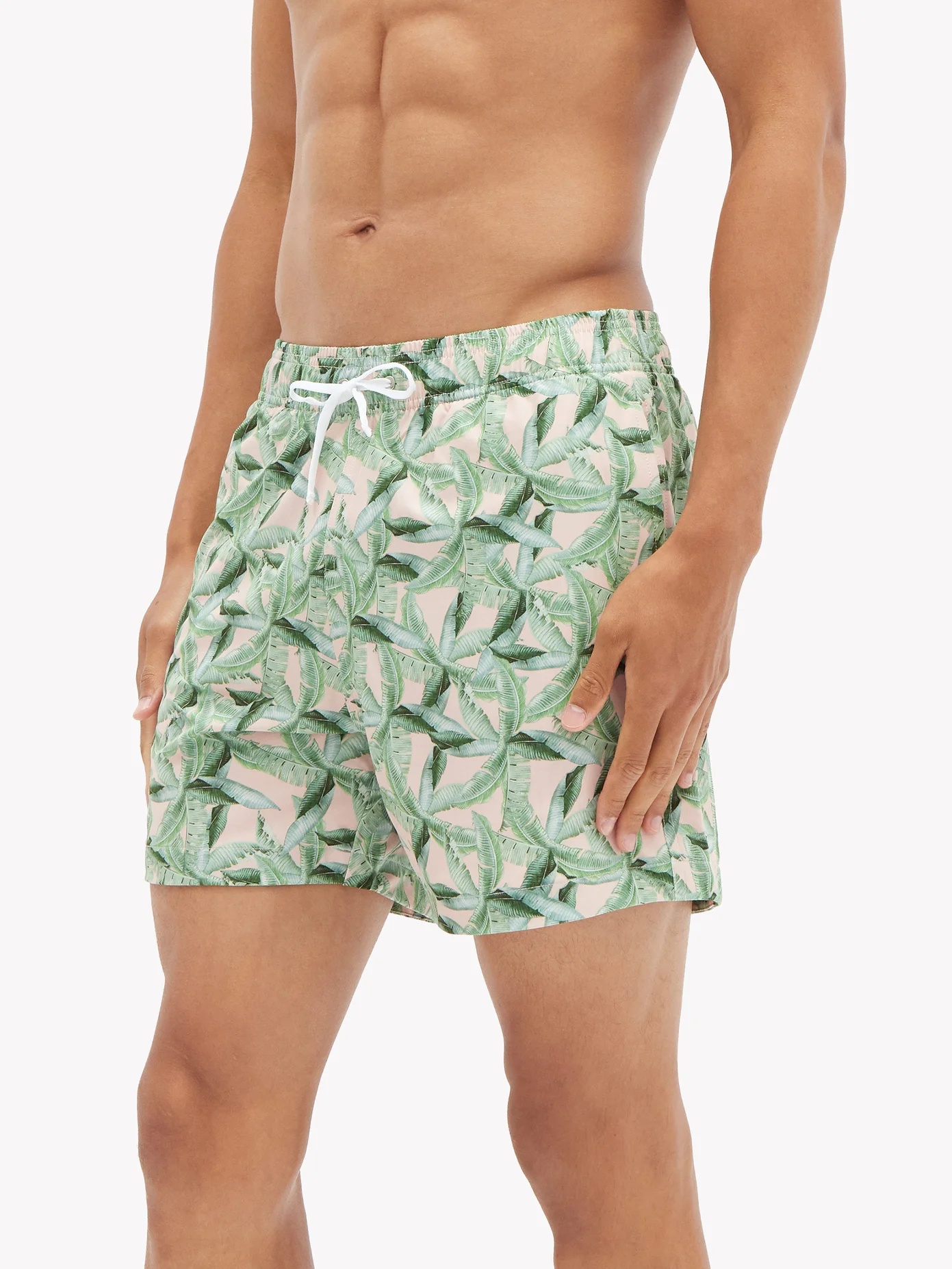 Palm-print swim shorts - 4