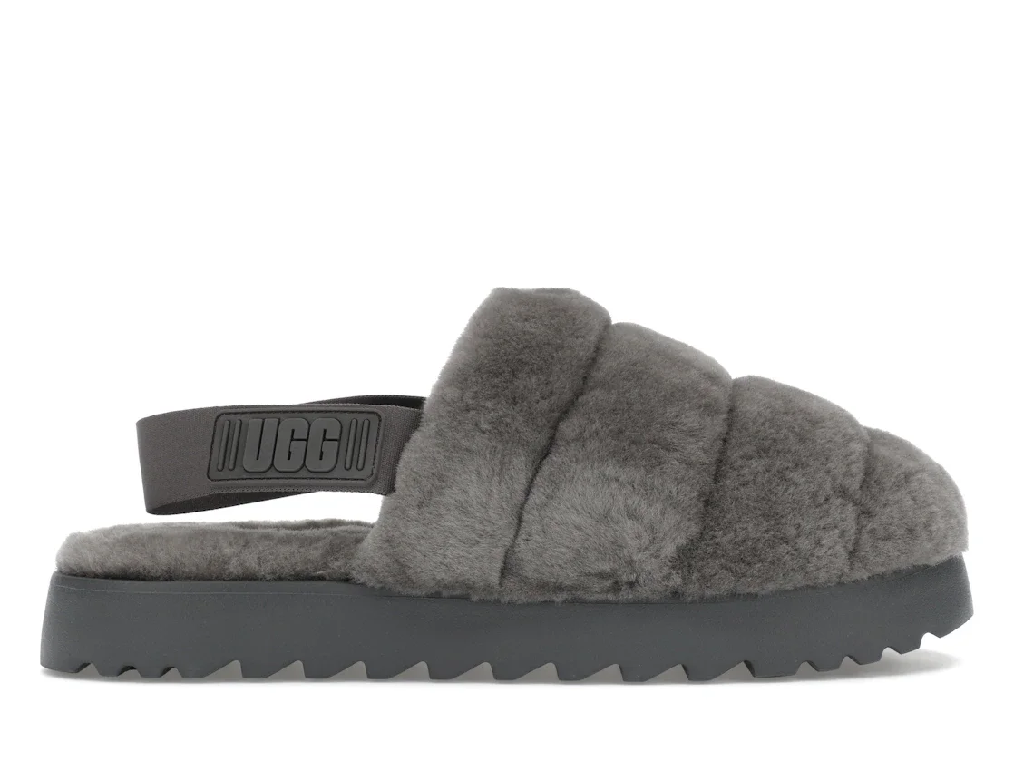 UGG Super Fluff Slipper Charcoal (Women's) - 1