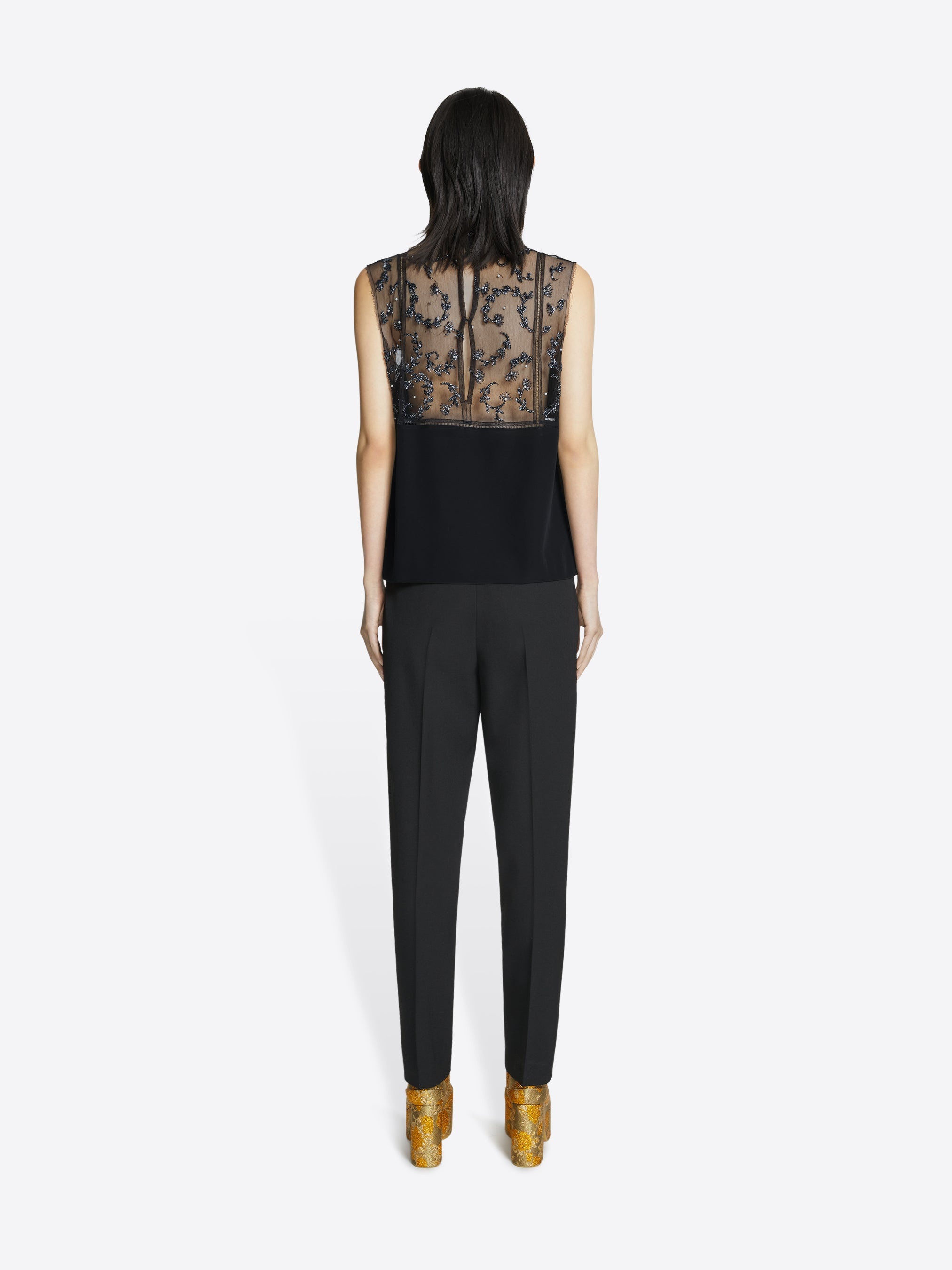 FITTED WOOL PANTS - 4