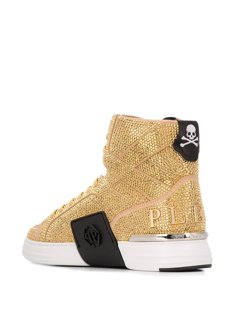 rhinestone-embellished high-top sneakers 3