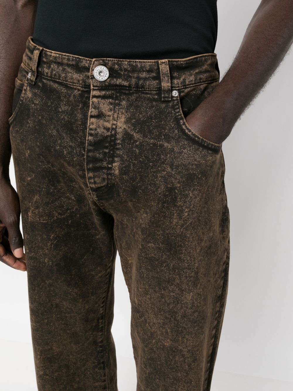distressed-effect dnim jeans - 5