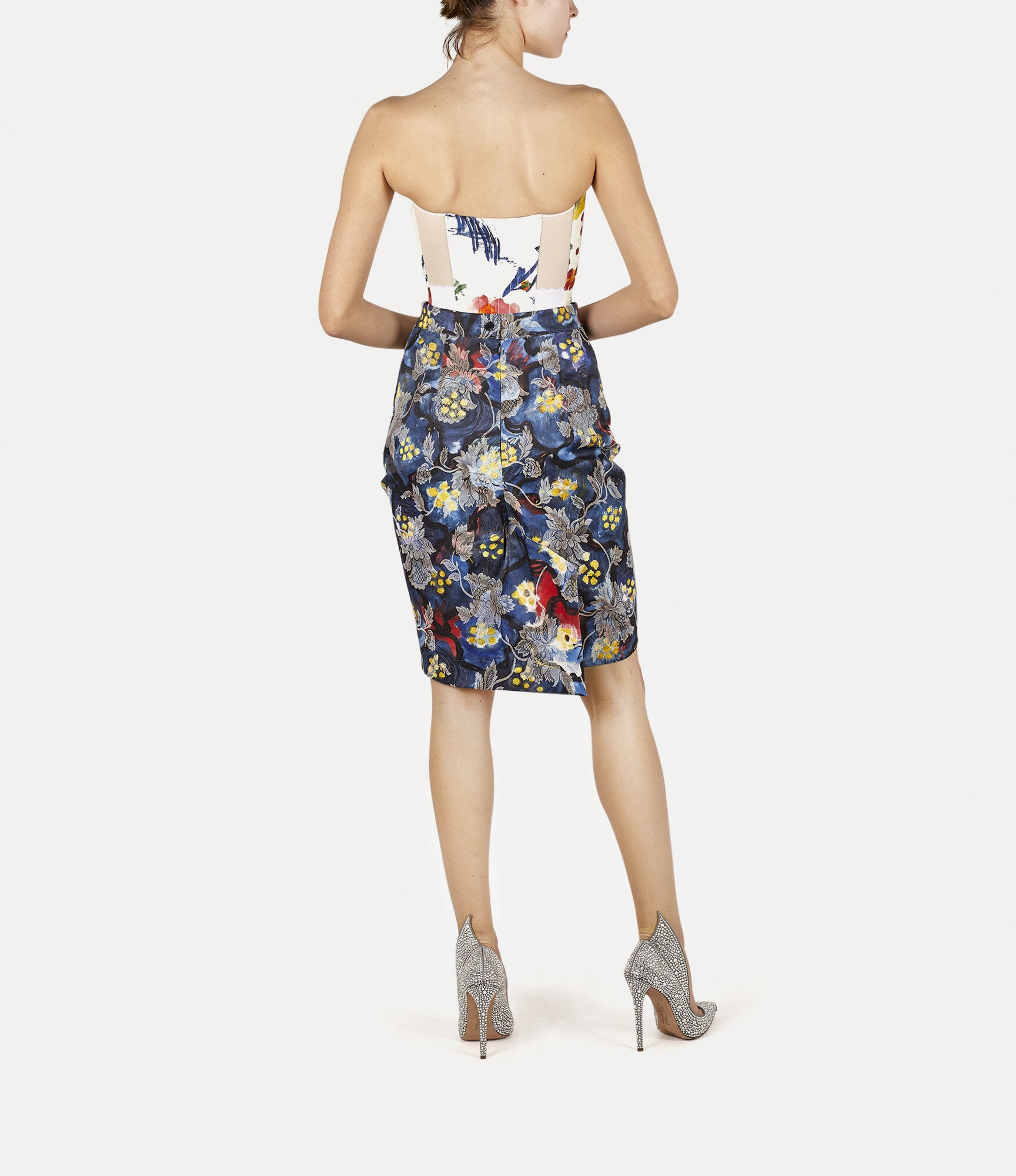 PLEATED PENCIL SKIRT - 3