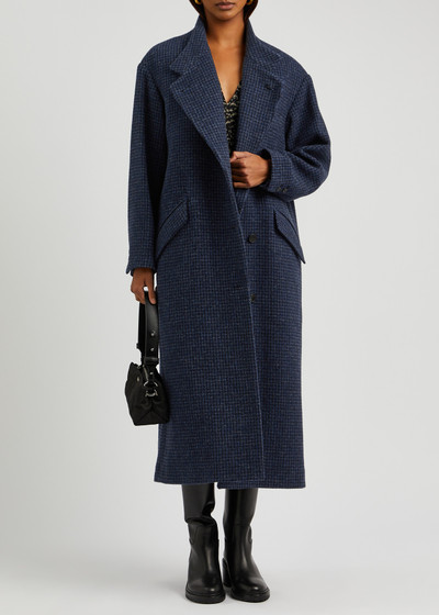 Isabel Marant Étoile Sabine checked wool coat outlook
