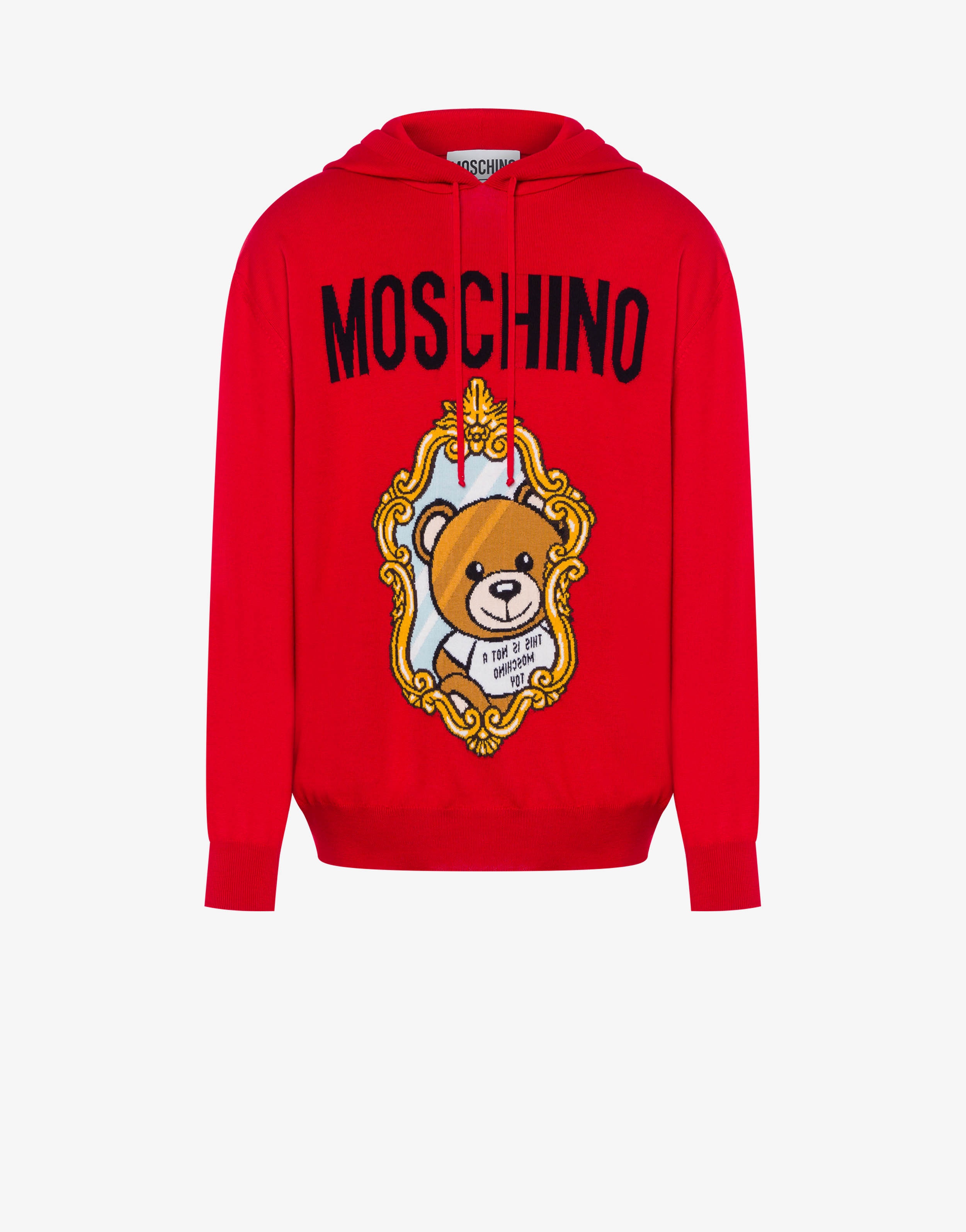 MIRROR TEDDY BEAR HOODED PULLOVER - 1