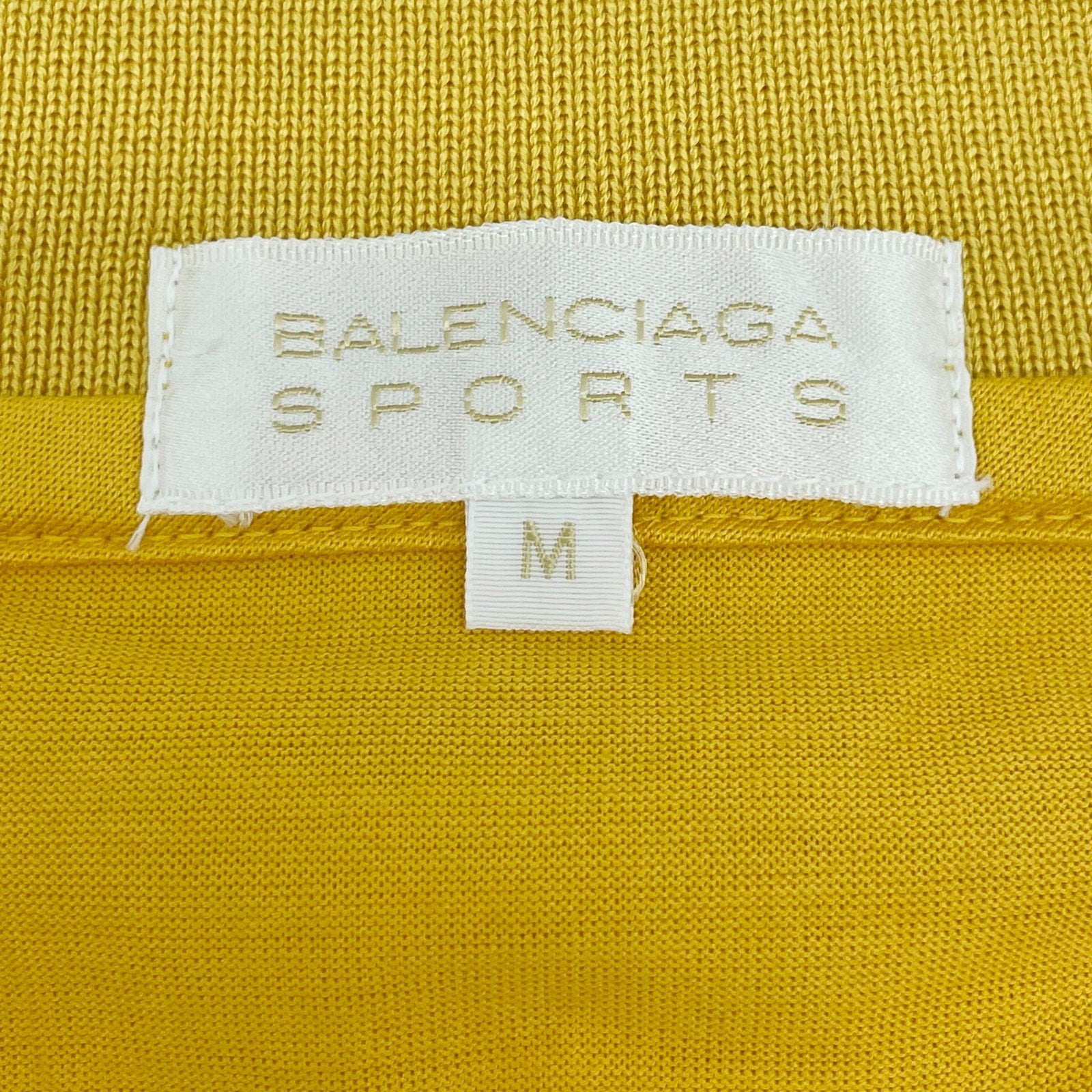 BALENCIAGA Embroidered Long Sleeve Polo Shirt - Yellow - 5