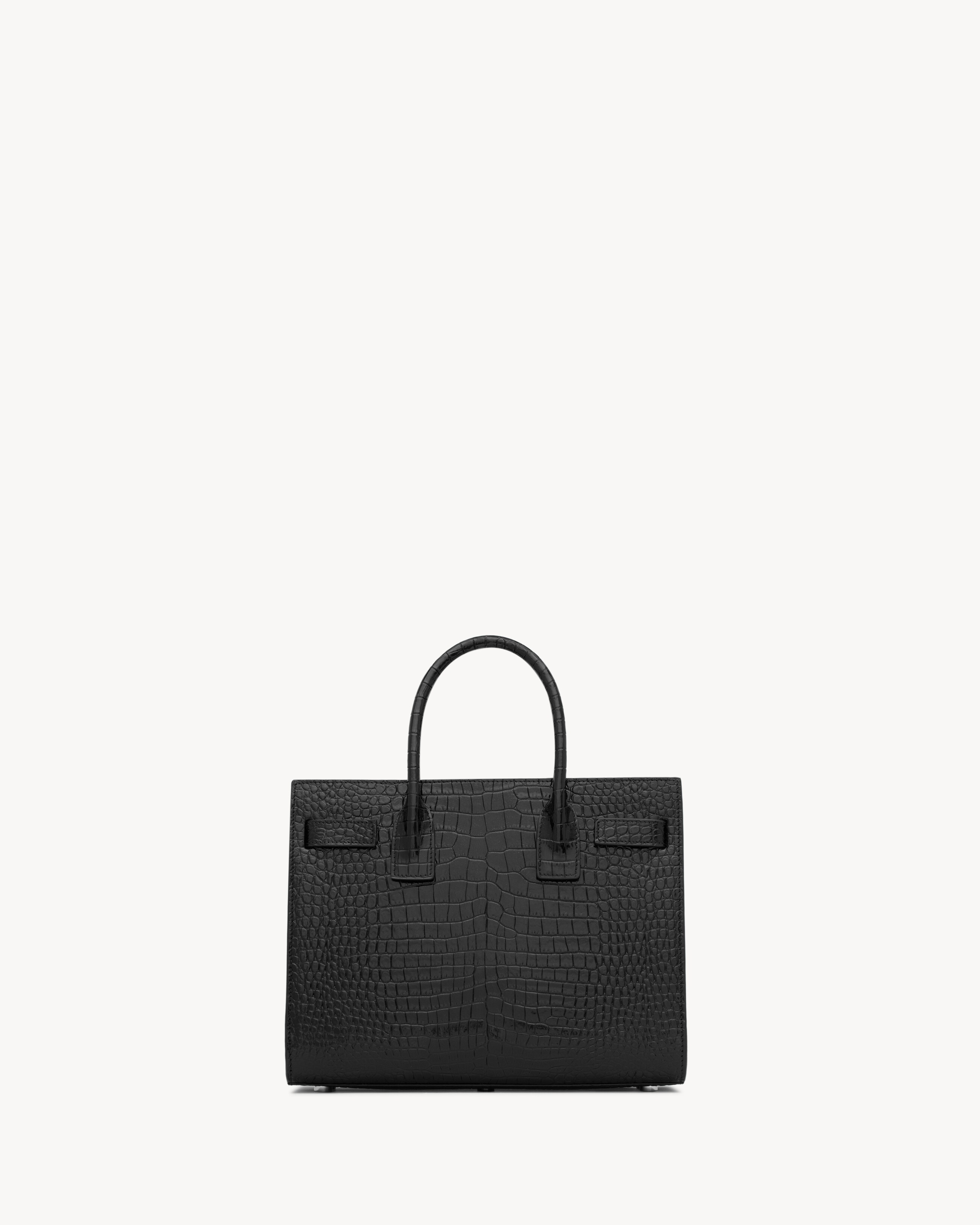 SAC DE JOUR IN CROCODILE-EMBOSSED LEATHER - BABY - 2