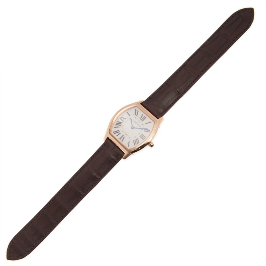 Cartier Tortue Silver Dial 18K Pink Gold Men's Large Watch WGTO0002 - 3