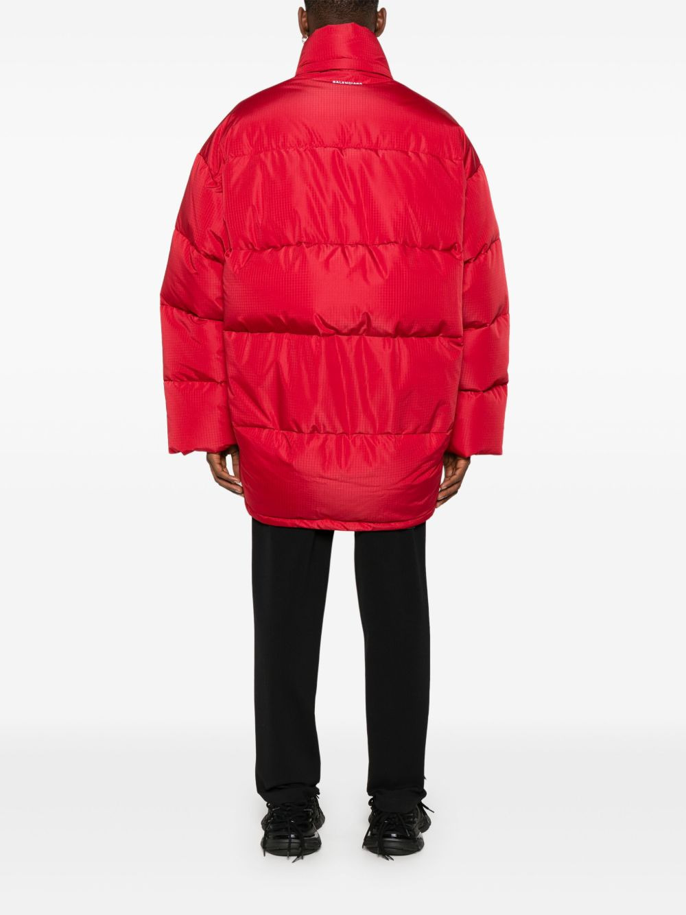 short padded parka coat - 4