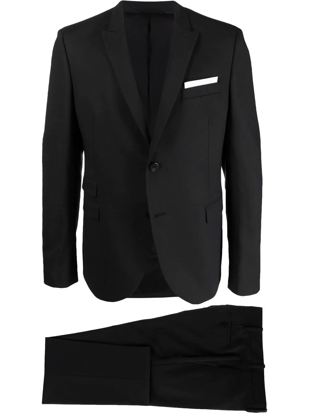 single-breasted two-piece suit - 1