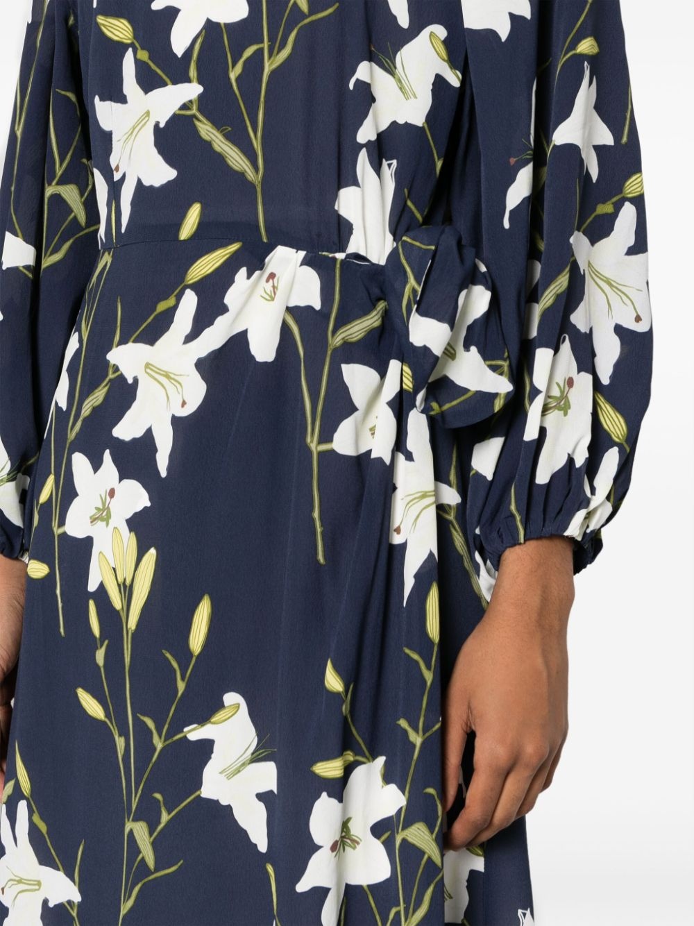 Evian lily-print maxi dress - 5