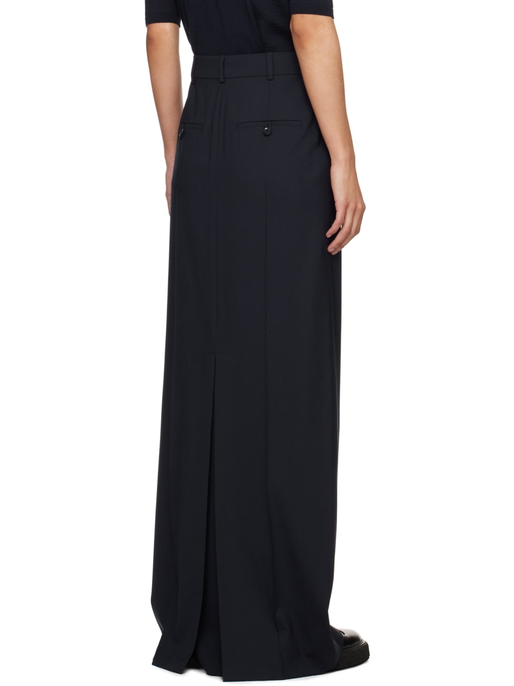 Navy Circeo Maxi Skirt - 5