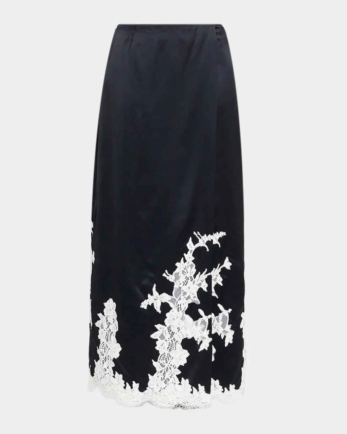 Dominique Satin Midi Skirt - 1