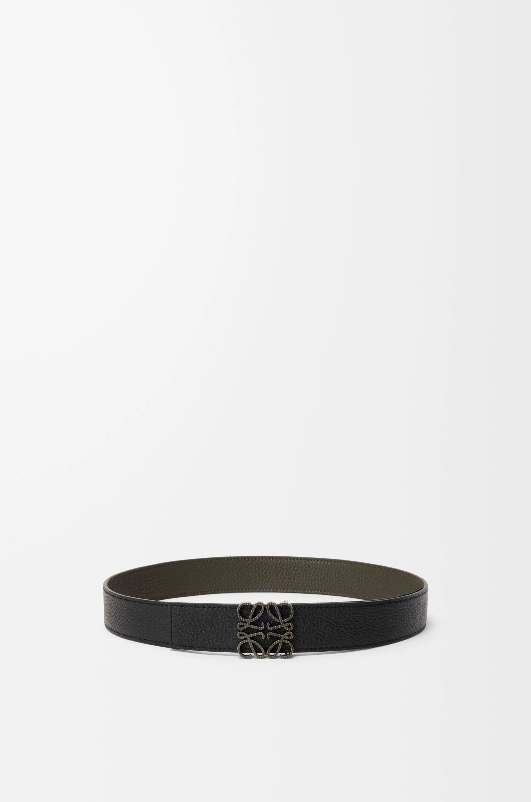 Reversible Anagram belt in supple grained calfskin - 1