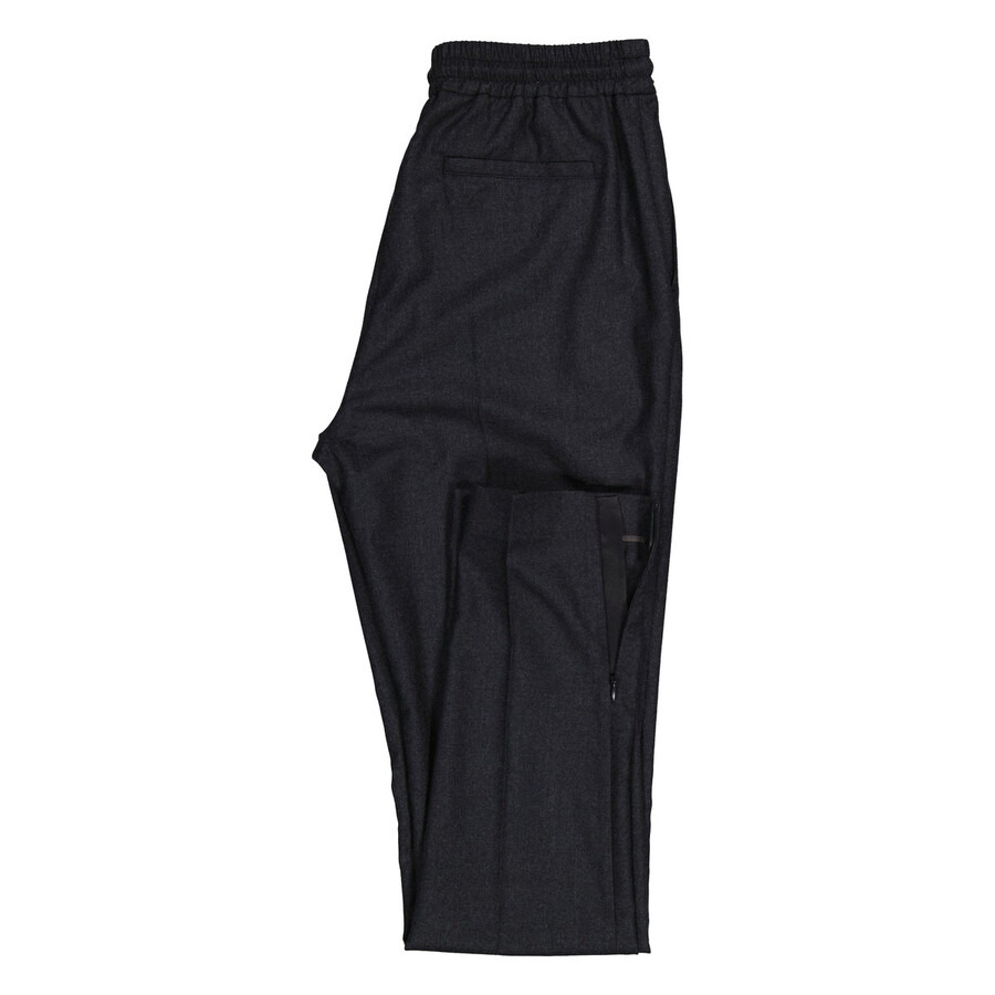 Burberry Dark Grey Melange Wool Lidywhs Trouser - 7