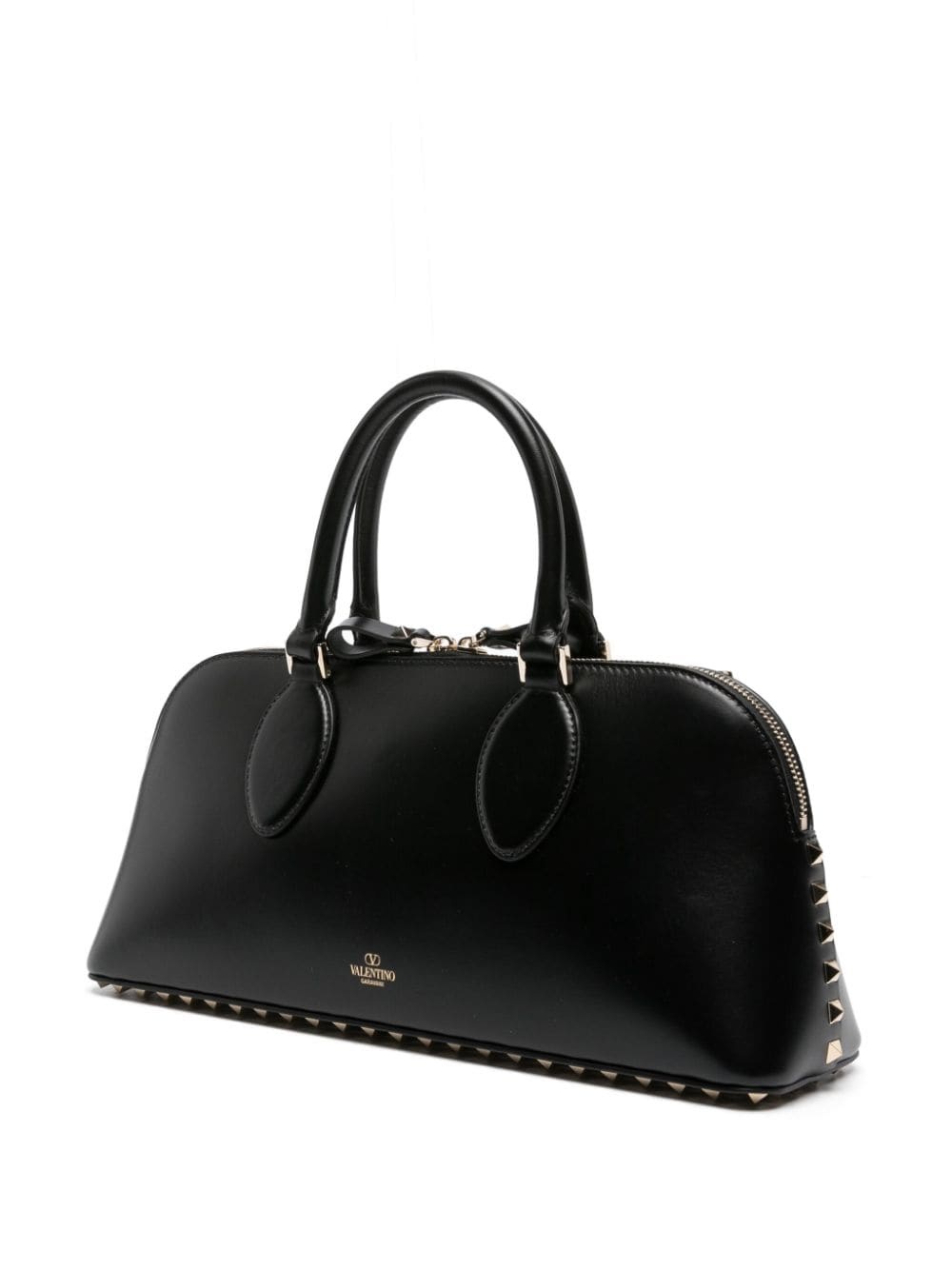 Rockstud-embellished leather tote bag - 3