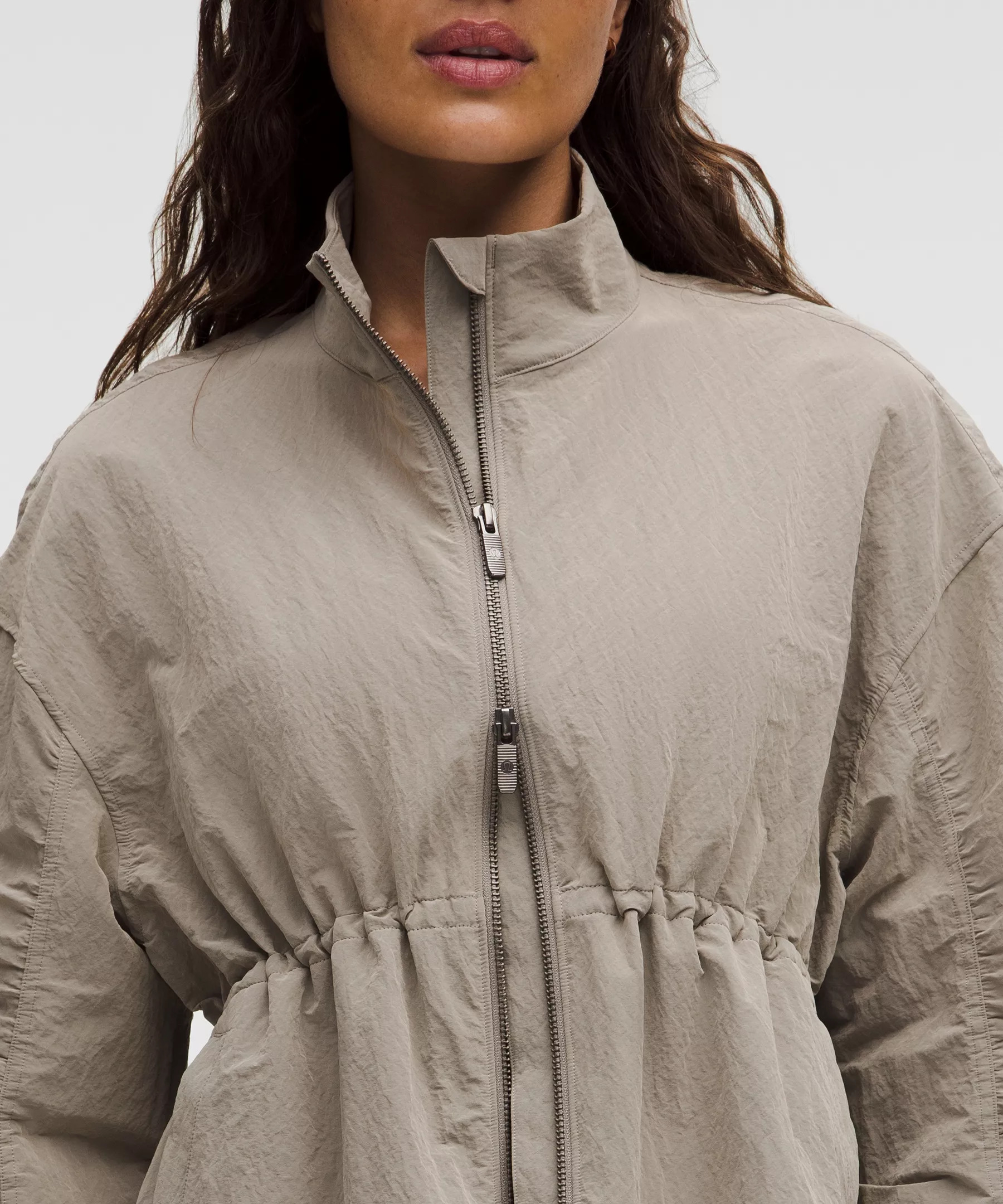 Crinkle Nylon Cinchable Jacket - 6
