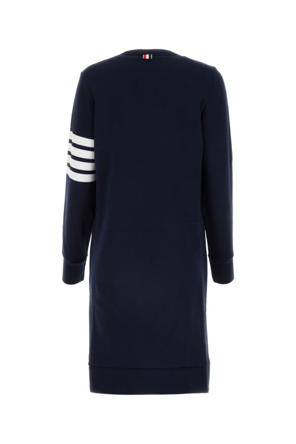 Tシャツ・カットソー THOM BROWNE NAVY BLUE COTTON T-SHIRT DRESS 4-Bar cotton jersey T-shirt in blue - Thom Browne | Mytheresa