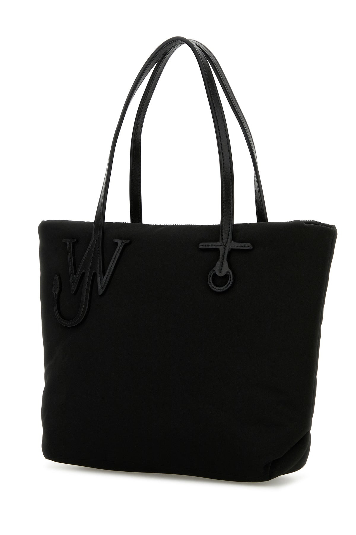 Black fabric Puffy Anchor shopping bag - 2