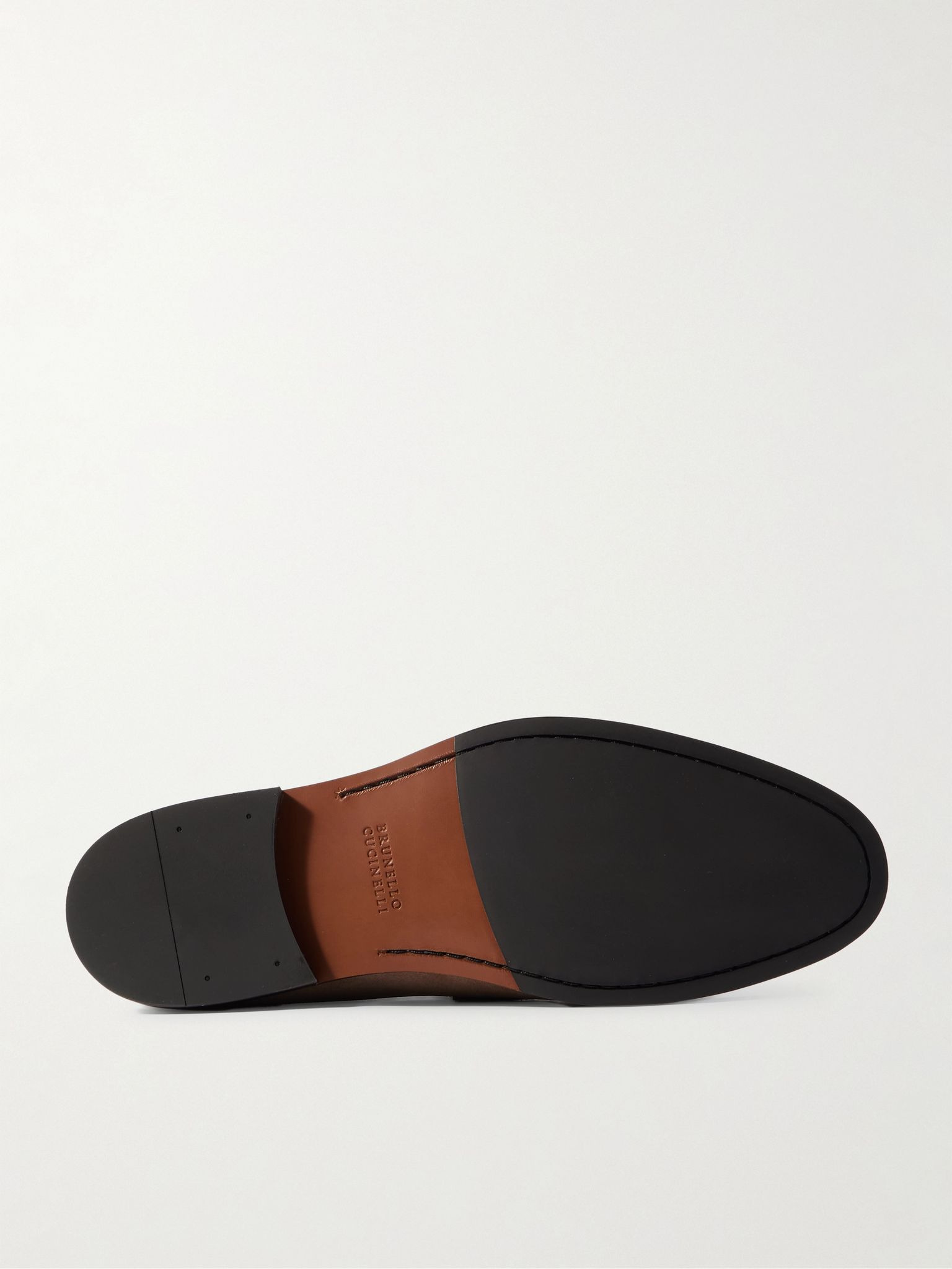 Flex Suede Penny Loafers Taupe - 3