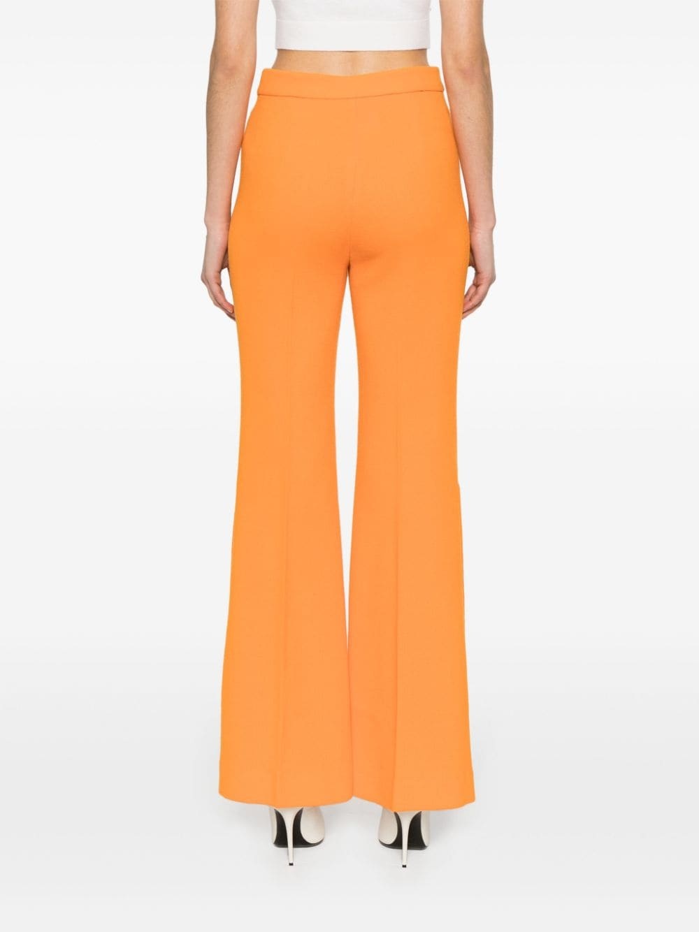 side-buttoned tapered trousers - 4