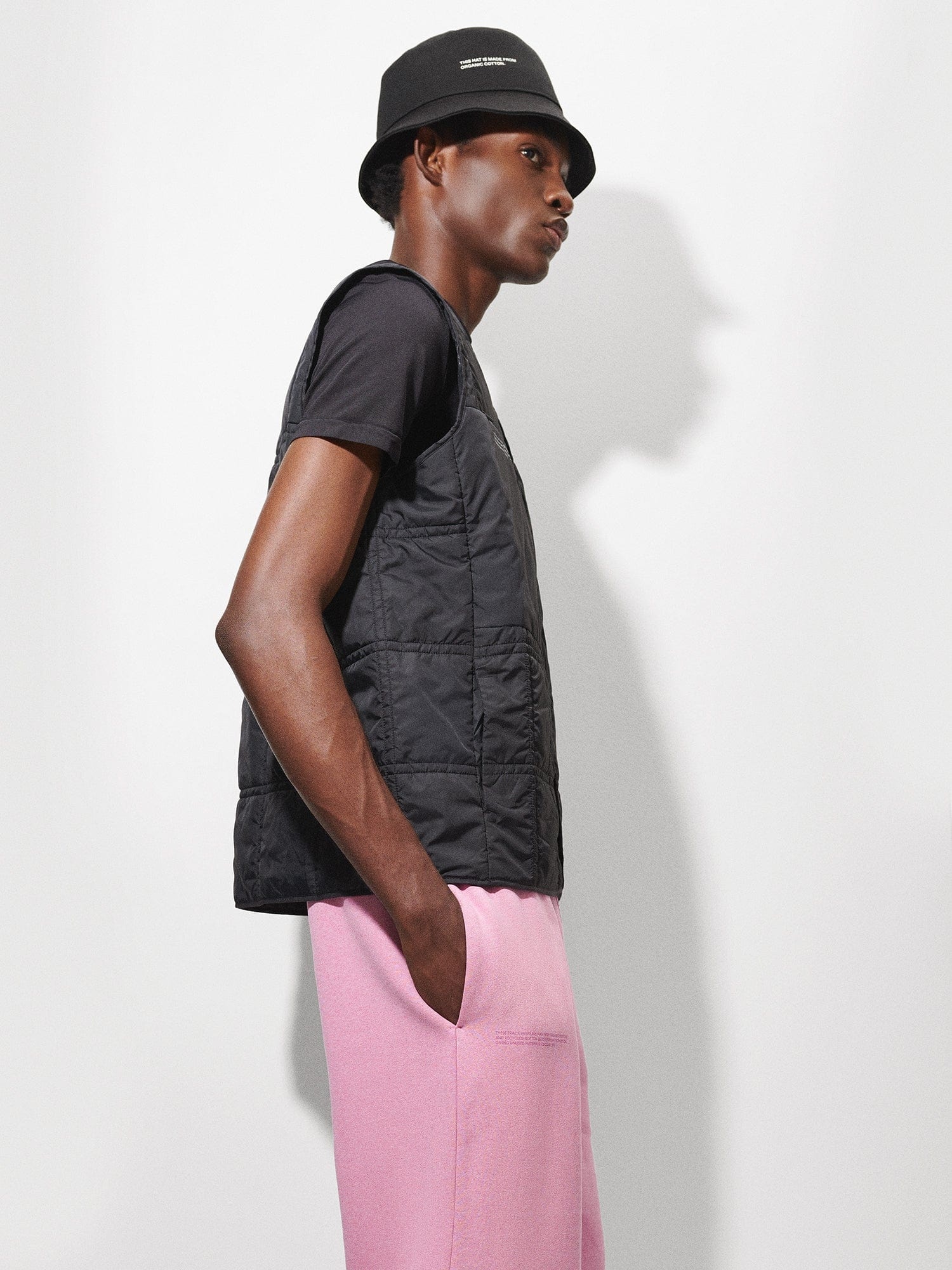 Mens Reclaimed Cotton Barrel-Leg Track Pants - Reclaim Sakura - 5