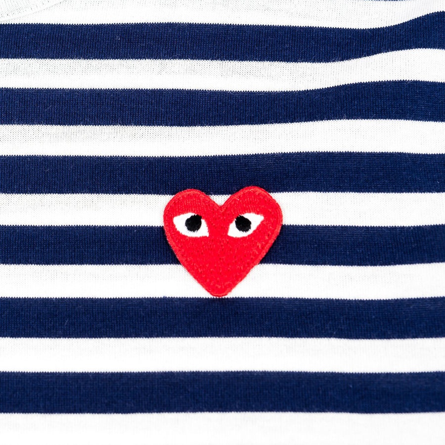 BIG RED HEART STRIPED L/S T-SHIRT - 2