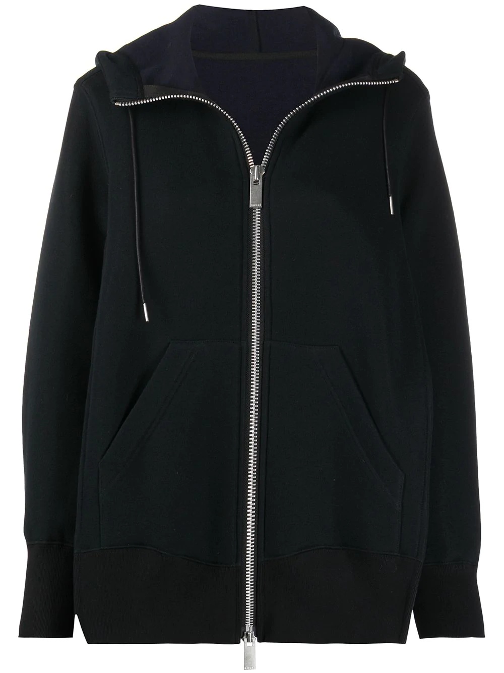 zipped hooded jacket - 1