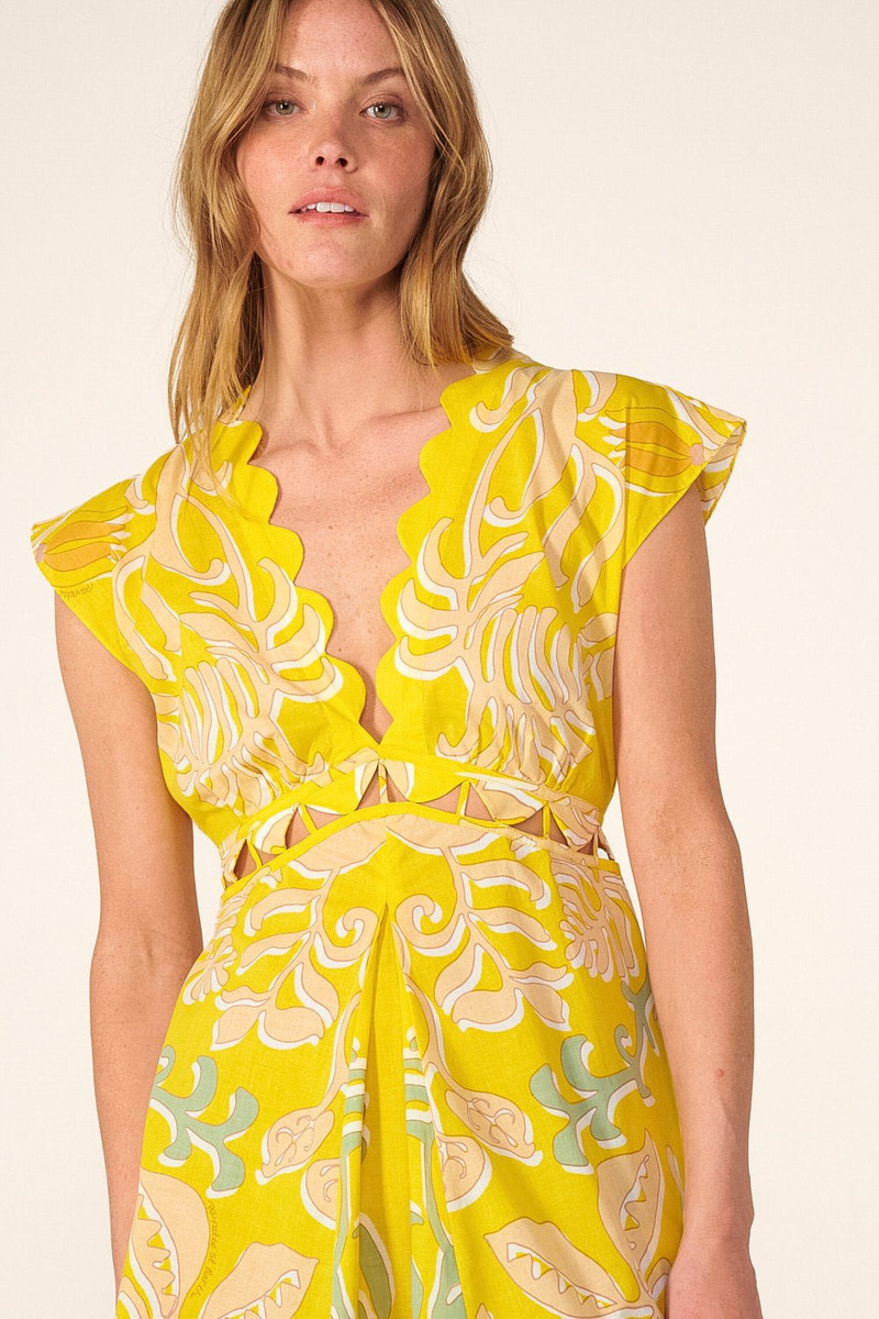 Mini Dress Hazel - Yellow Ritual 5