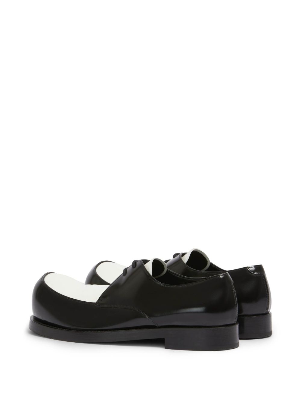 New Wave contrast-panel lace-up loafers - 3
