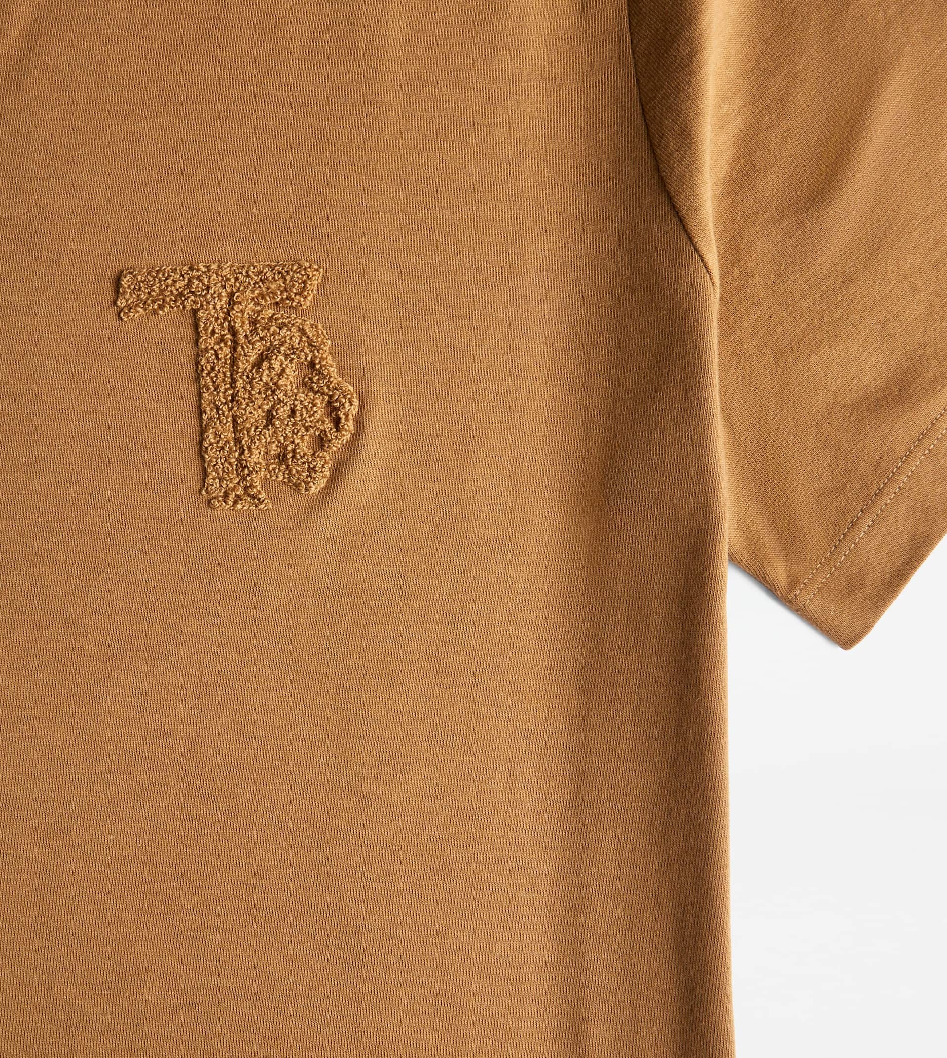 ROUND NECK T-SHIRT - BROWN - 6