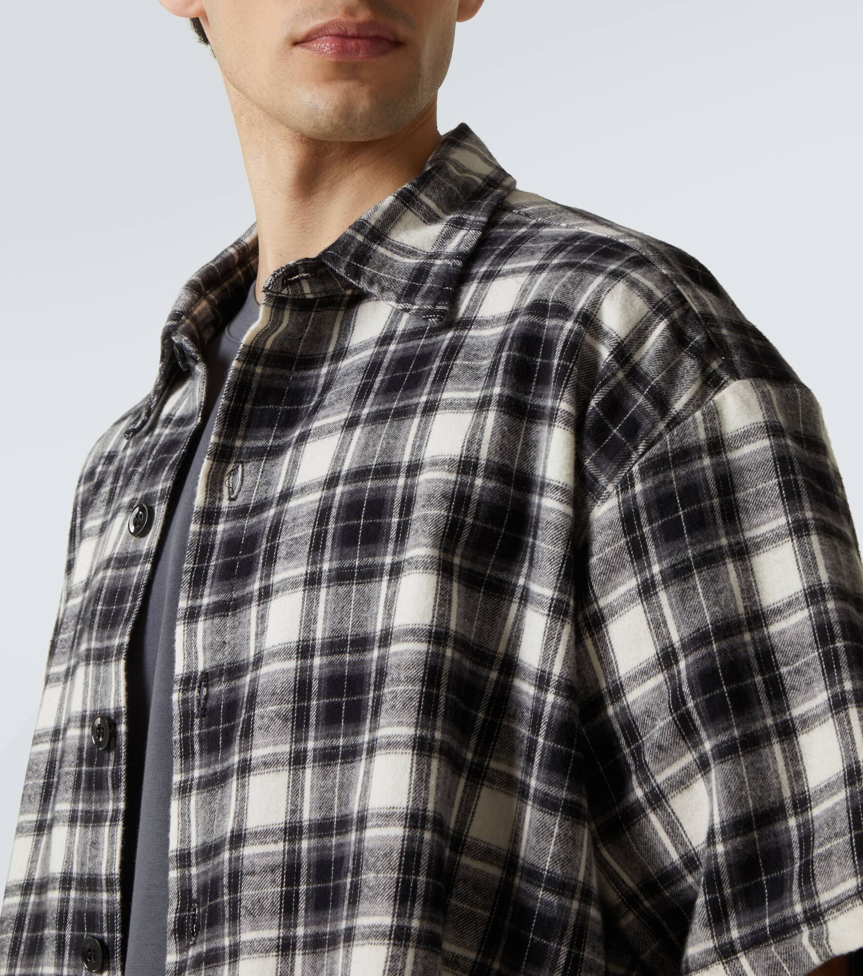 Plaid cotton shirt - 5