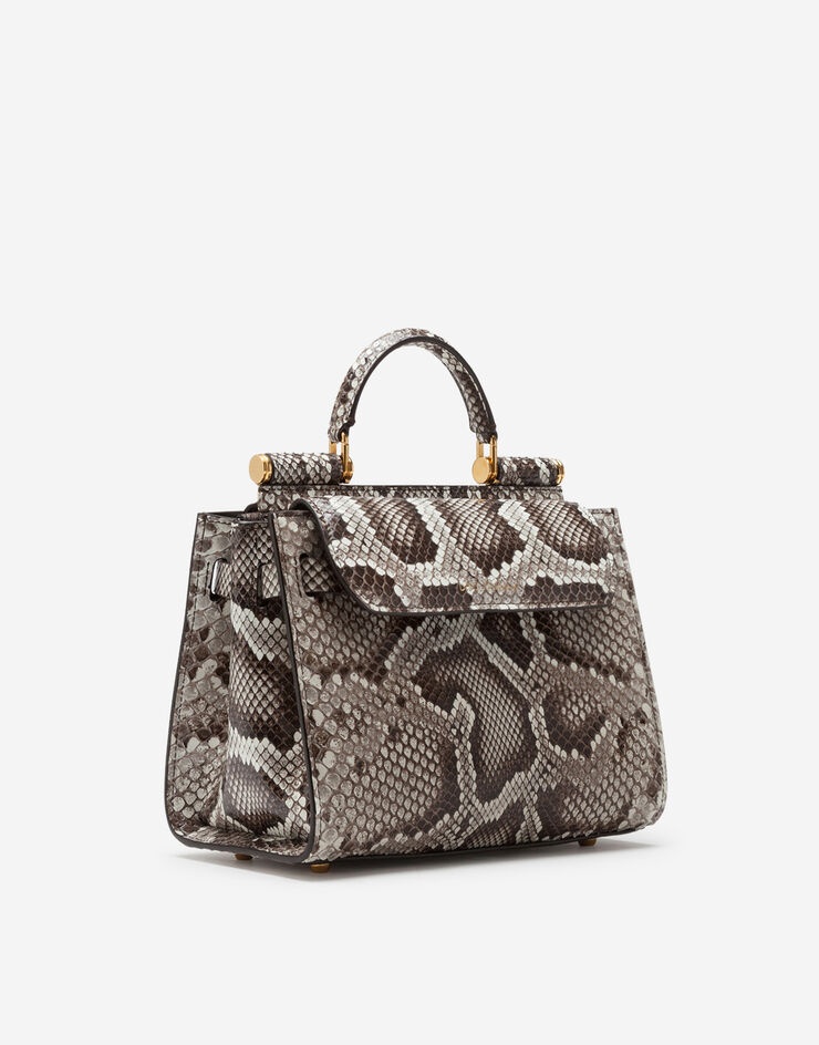 Sicily 62 small tote bag in python skin - 4