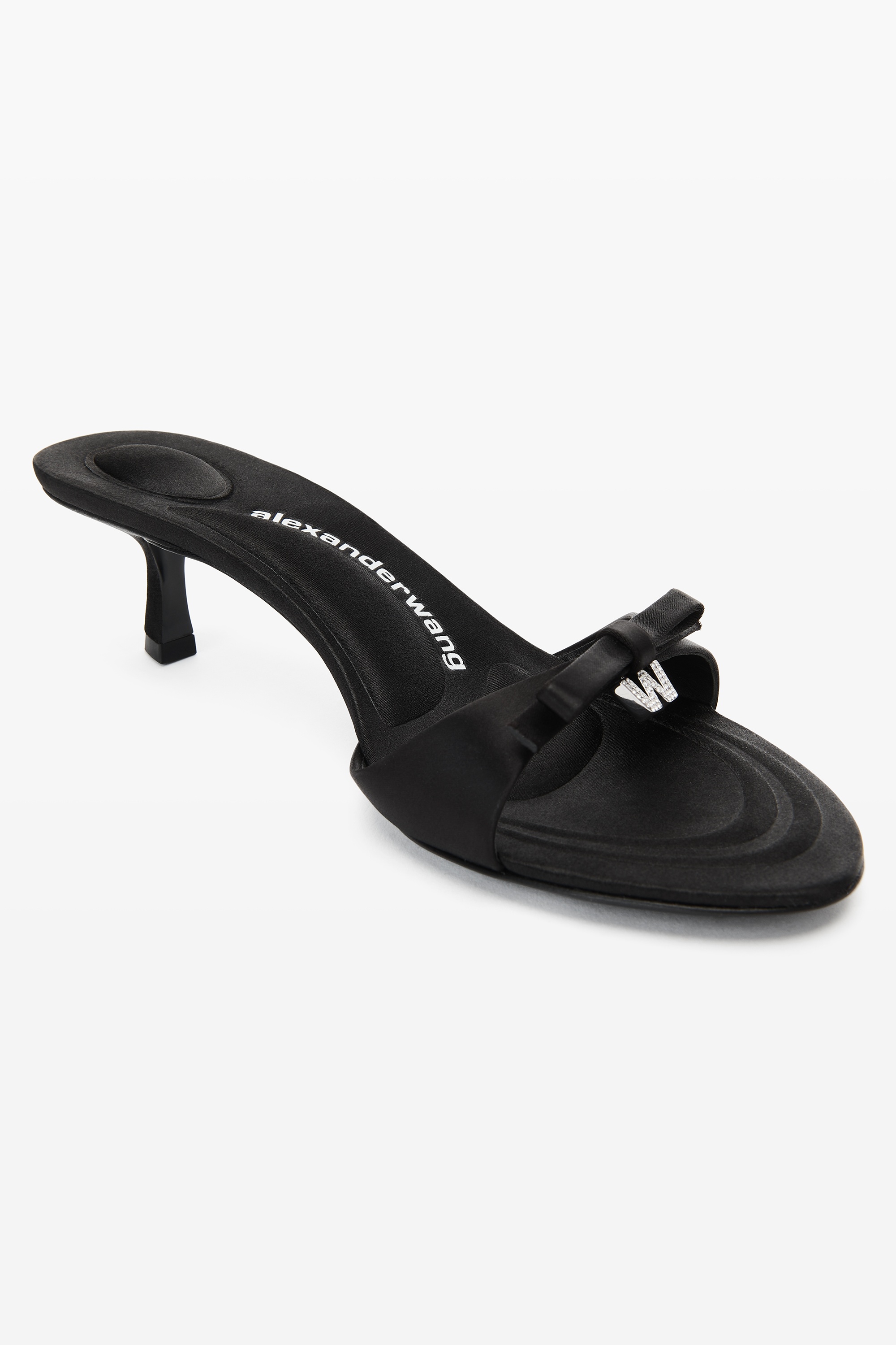 DAHLIA 50 BOW SANDAL IN SATIN - 2