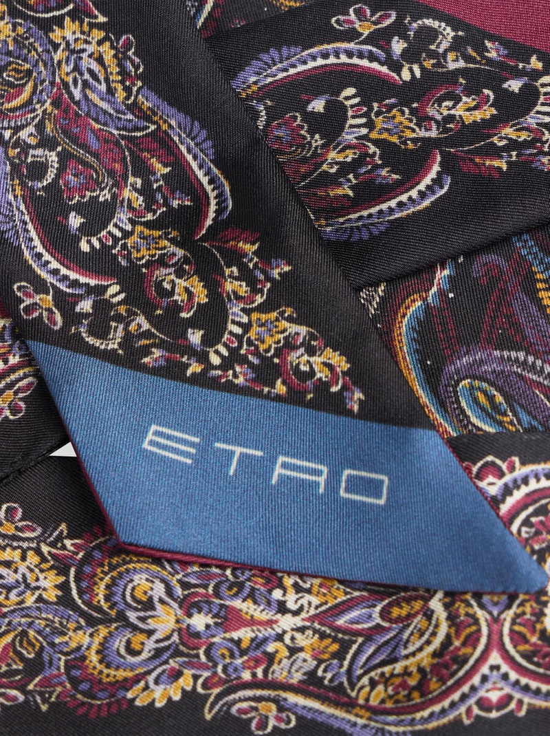 SILK PAISLEYINA WITH PLACED PAISLEY FOLIAGE PRINT 3