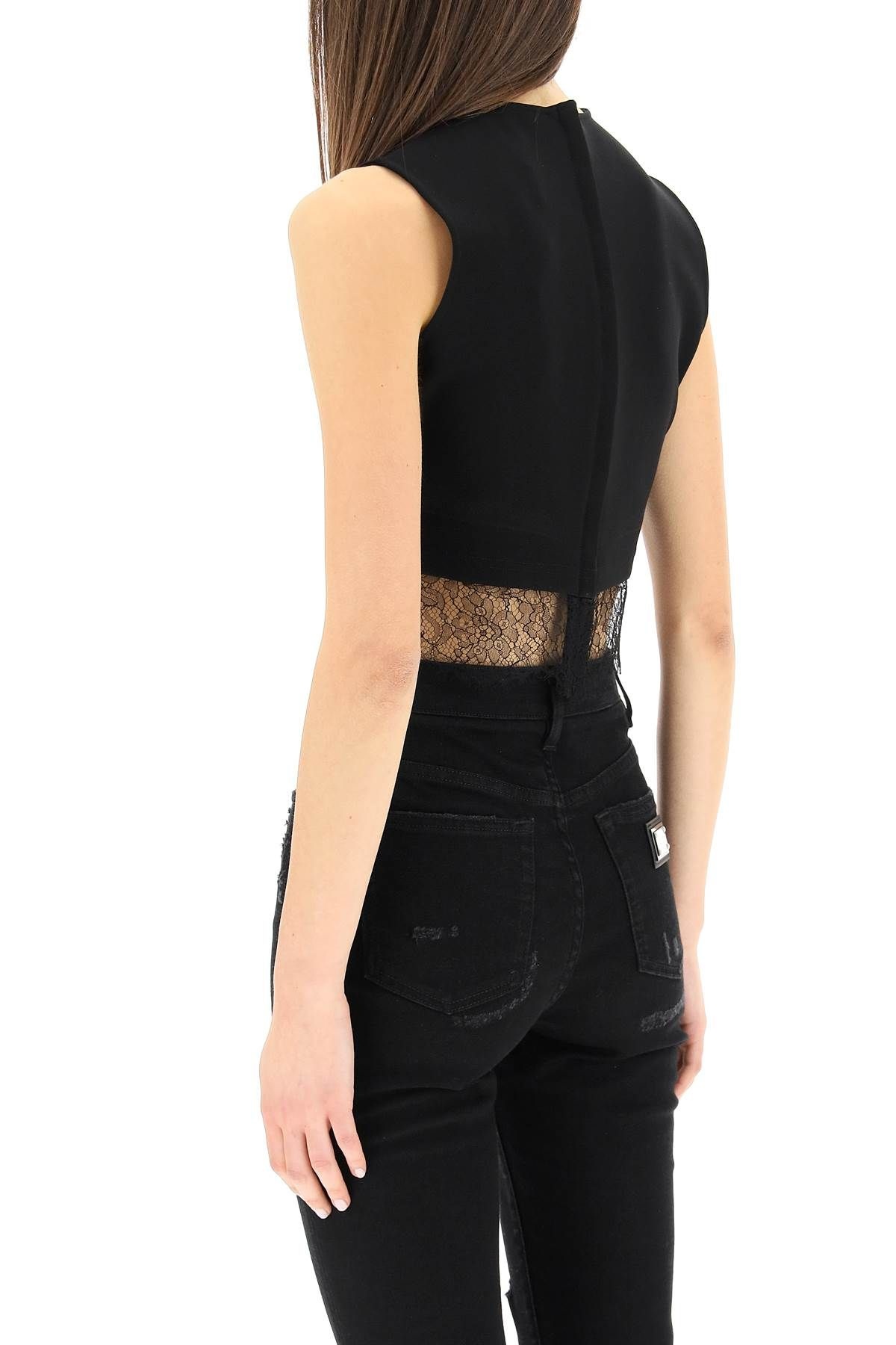 'SEX' CROPPED TOP WITH CRYSTALS - 4