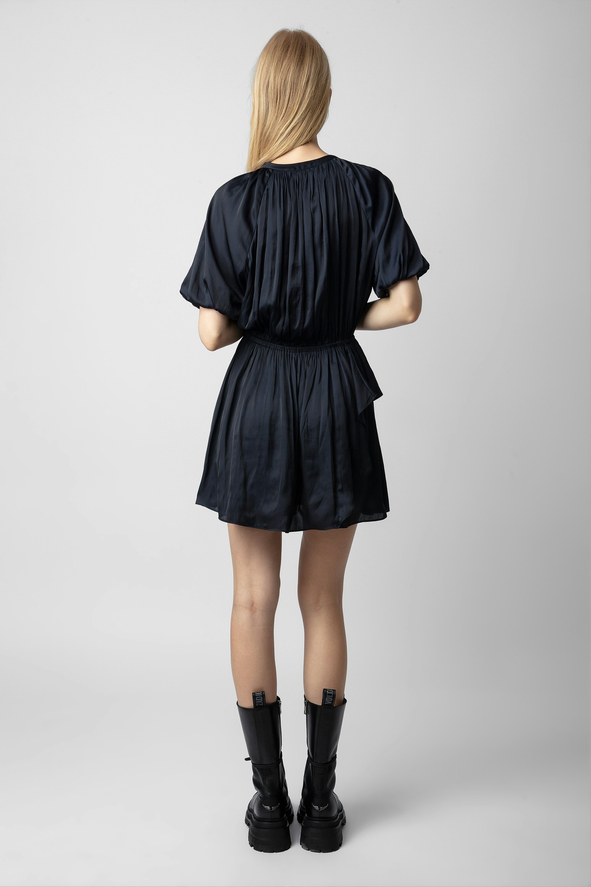 Romina Satin Dress - 4