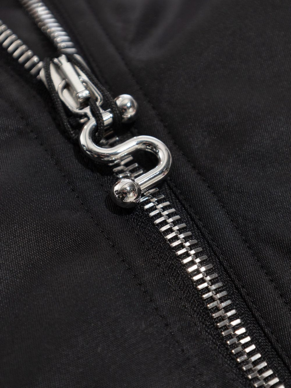 cropped zip-fastening bomber jacket - 5