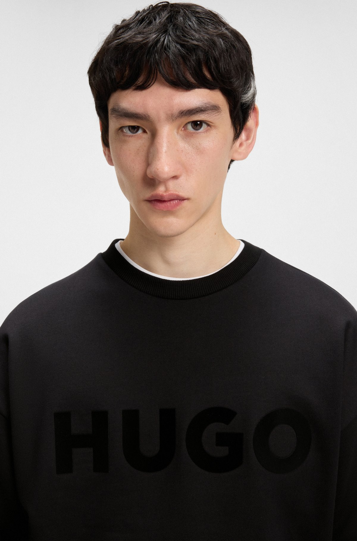 OVERSIZE-FIT SWEATSHIRT IN COTTON TERRY WITH LOGO PRINT - 3